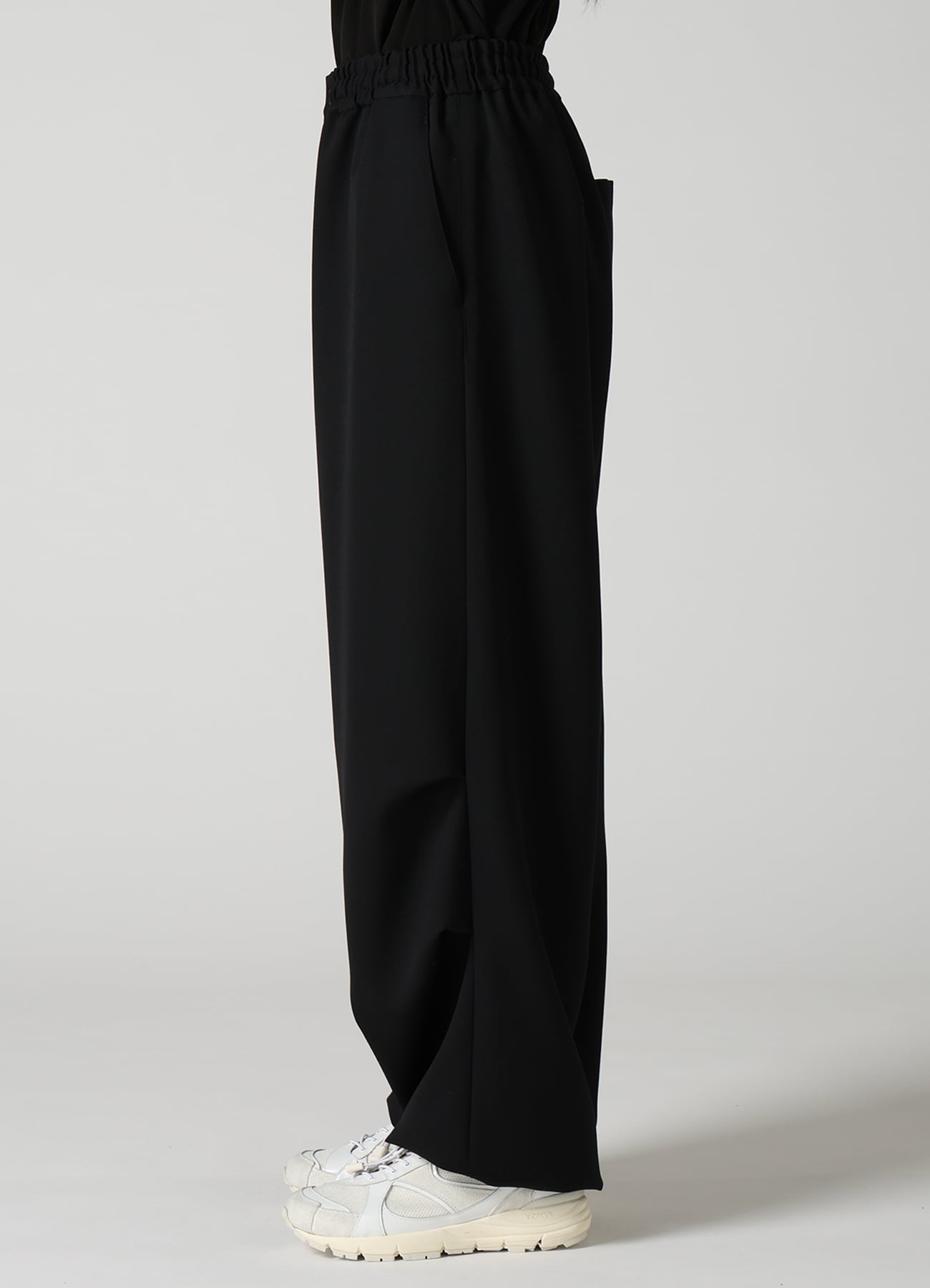 WOOL GABARDINE EASY PANTS