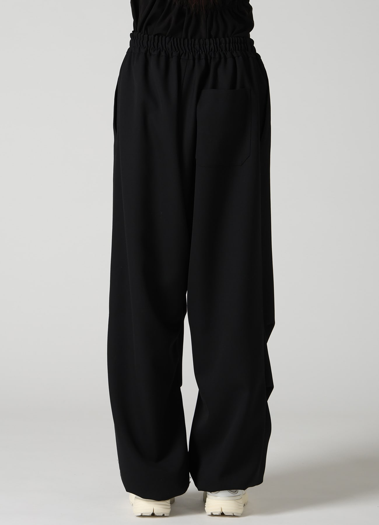 WOOL GABARDINE EASY PANTS