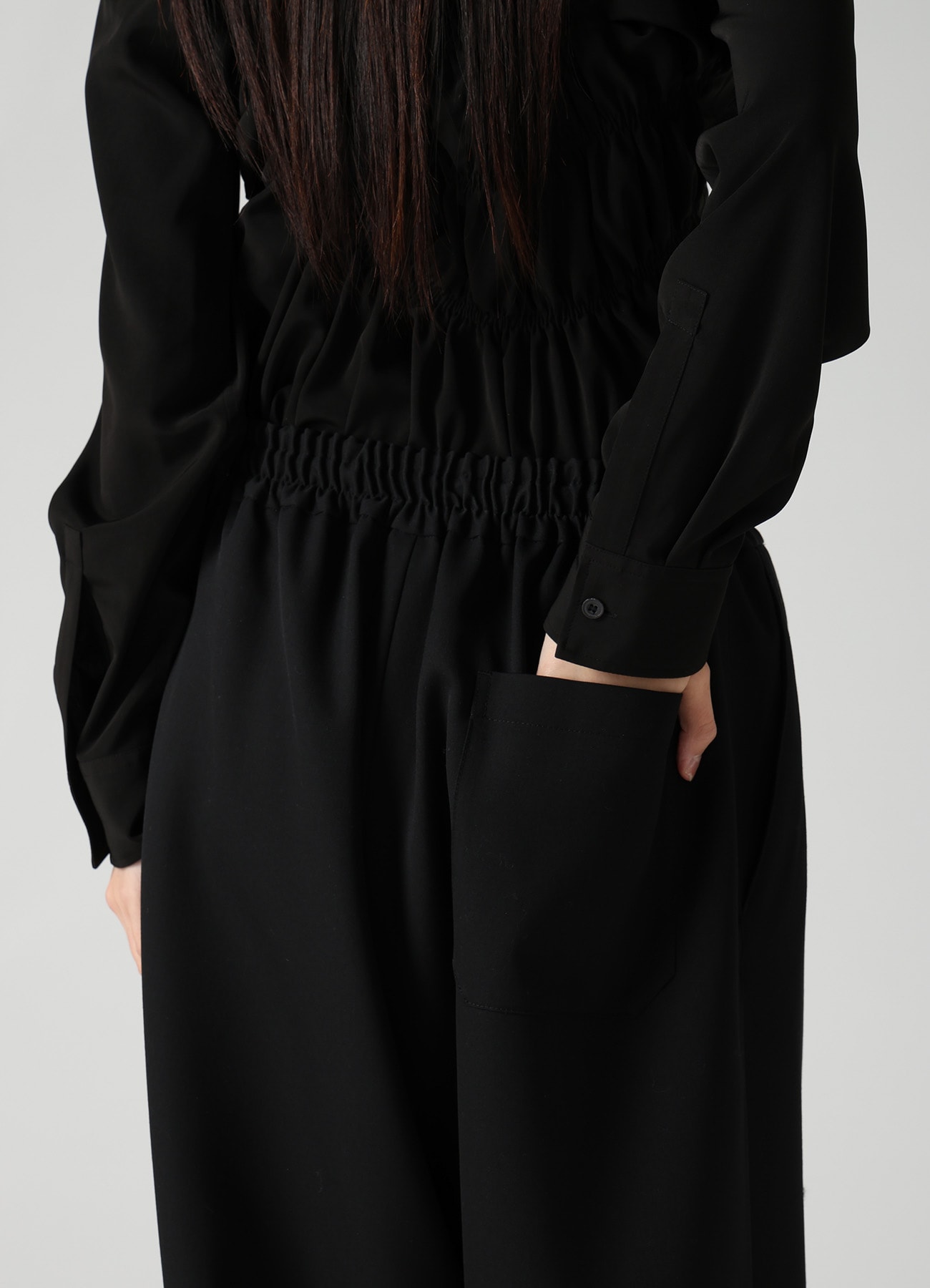 WOOL GABARDINE EASY PANTS