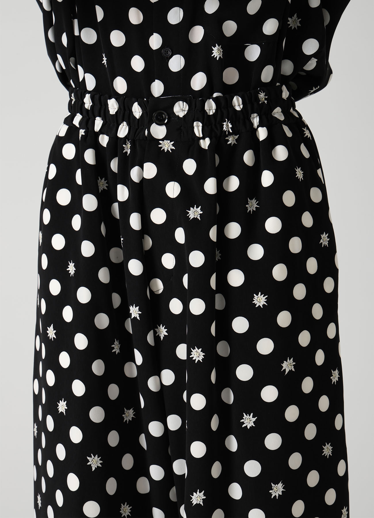 DOT FLOWER PRINT EASY PANTS