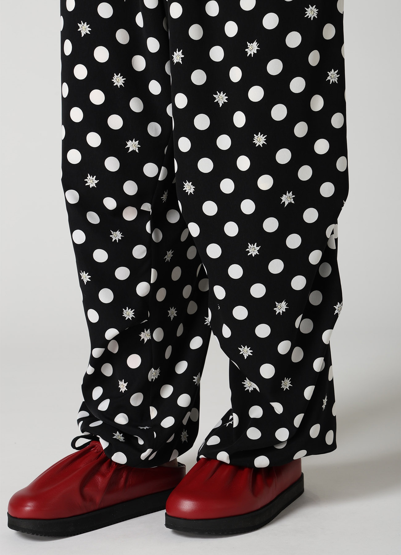 DOT FLOWER PRINT EASY PANTS