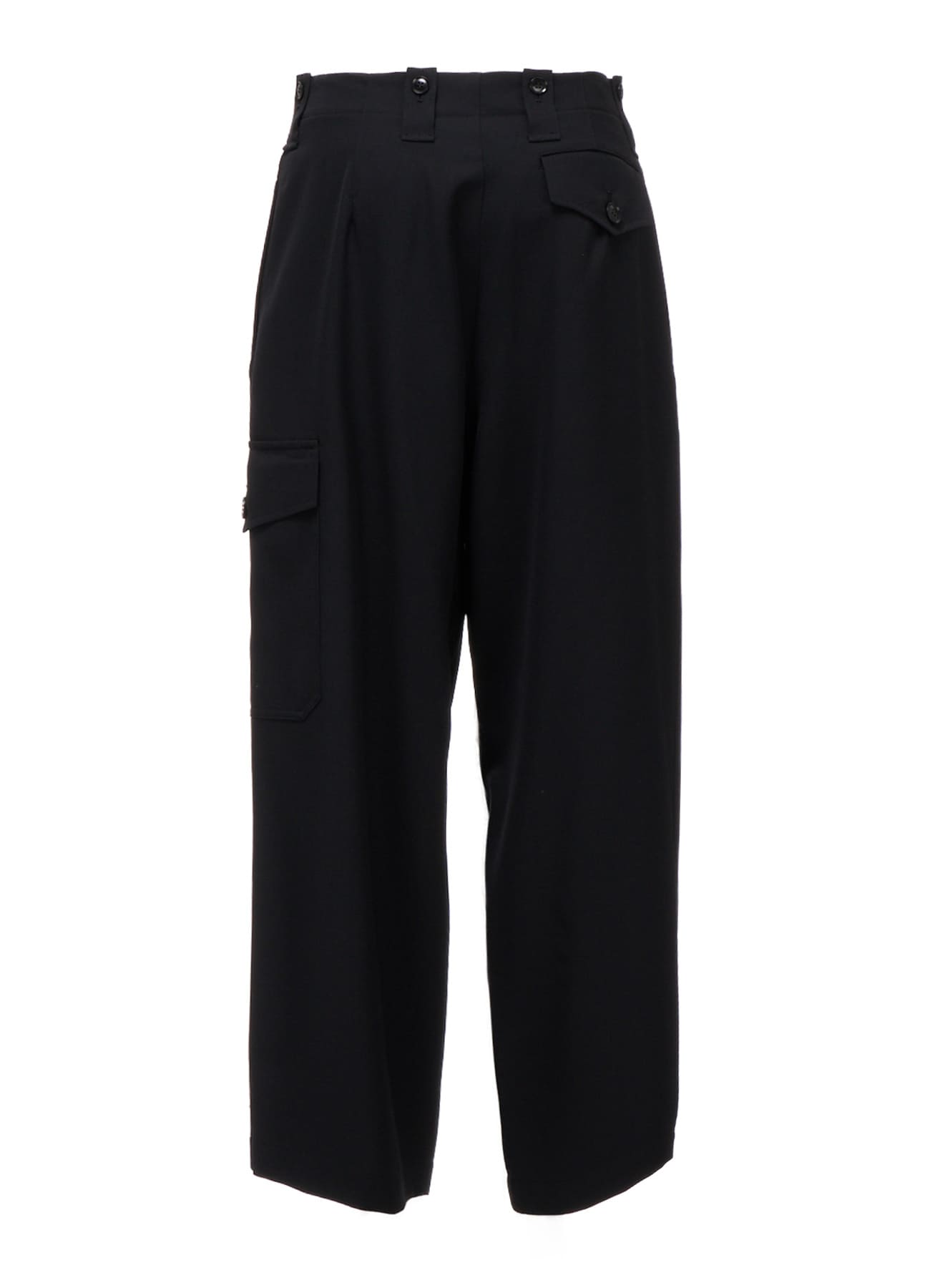 WOOL GABARDINE CARGO PANTS