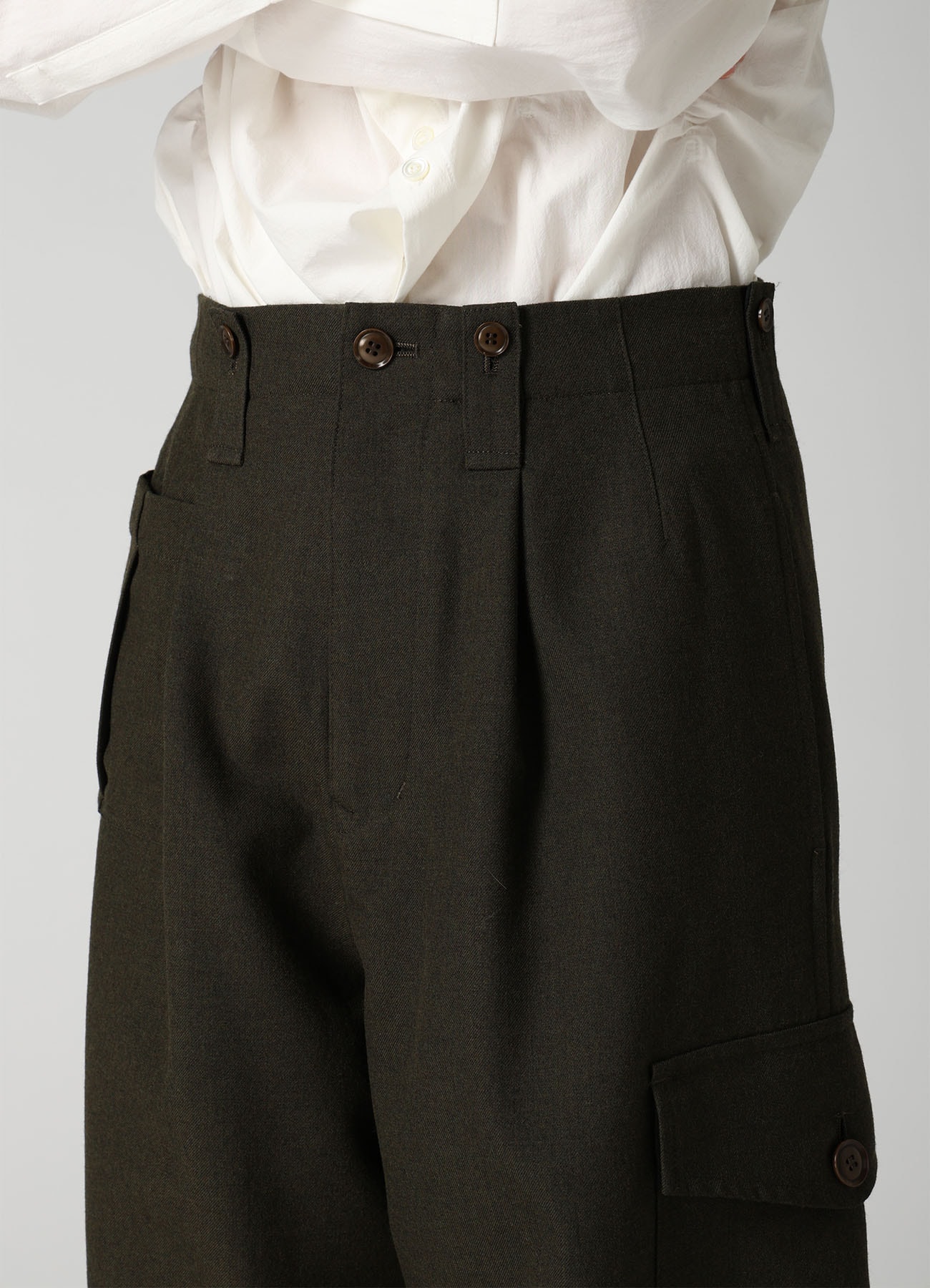 VINTAGE MILITARY SERGE CARGO PANTS