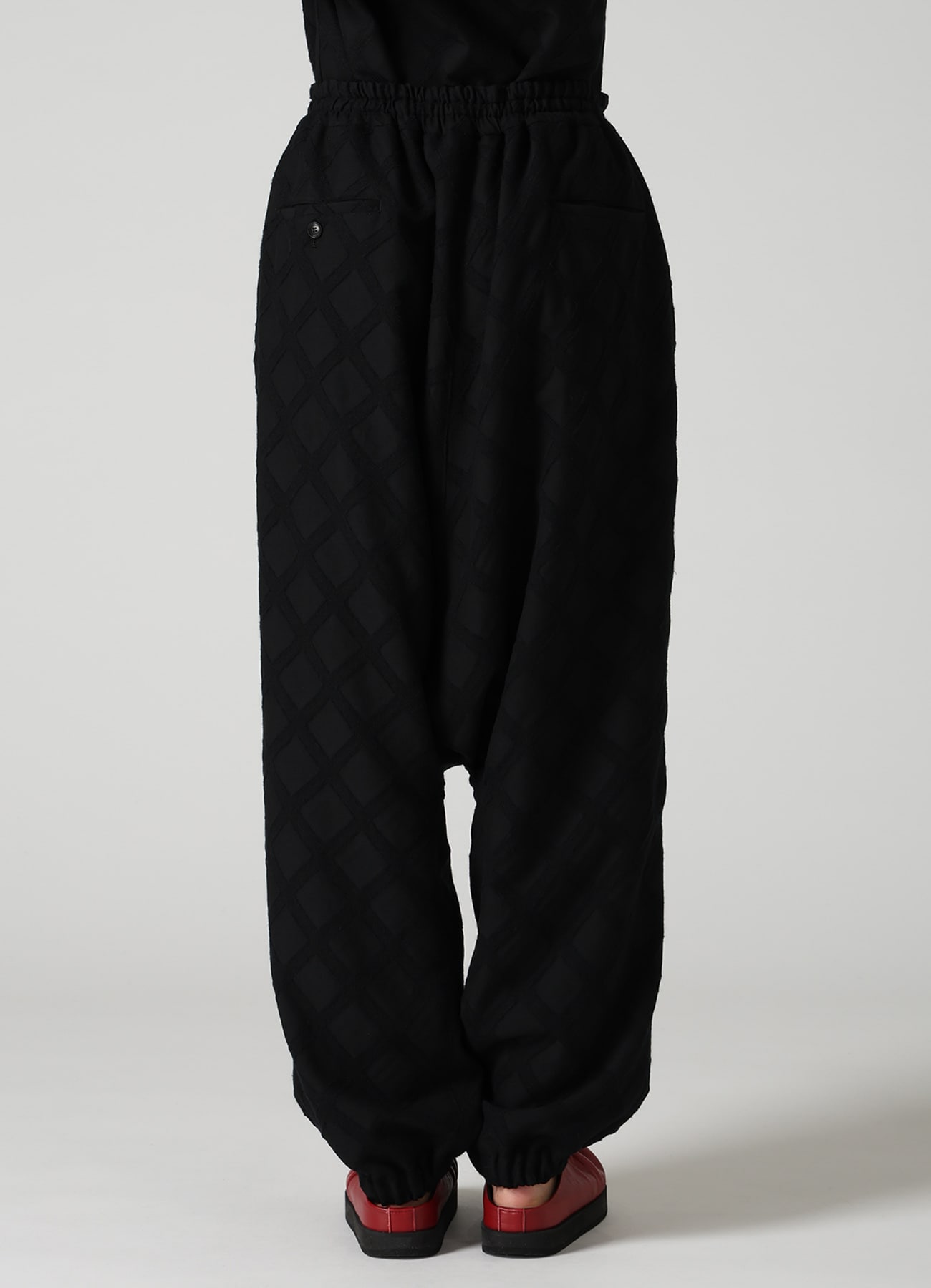 PLAID JACQUARD SAROUEL PANTS