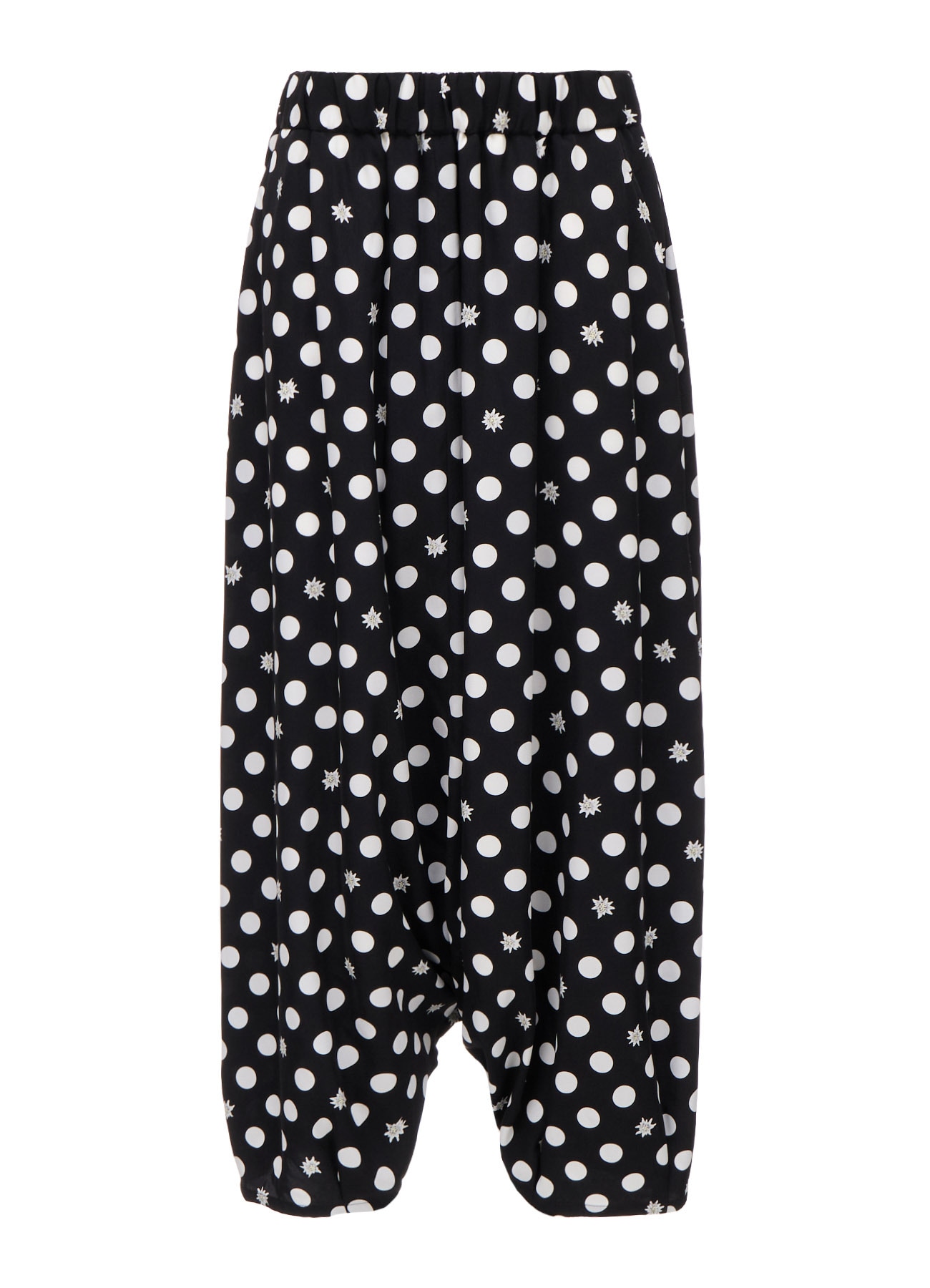 DOT FLOWER PRINT BALLOON PANTS