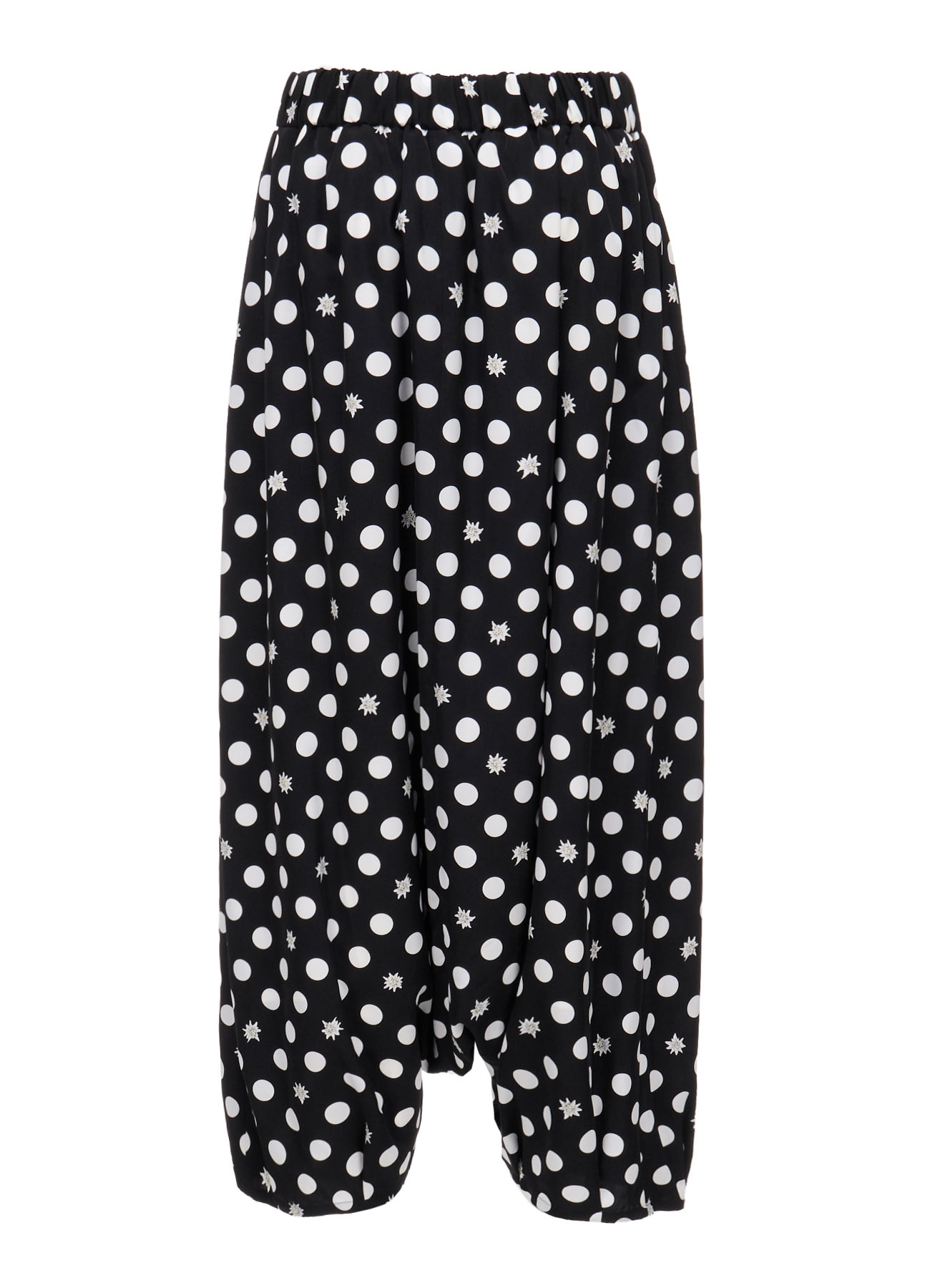 DOT FLOWER PRINT BALLOON PANTS
