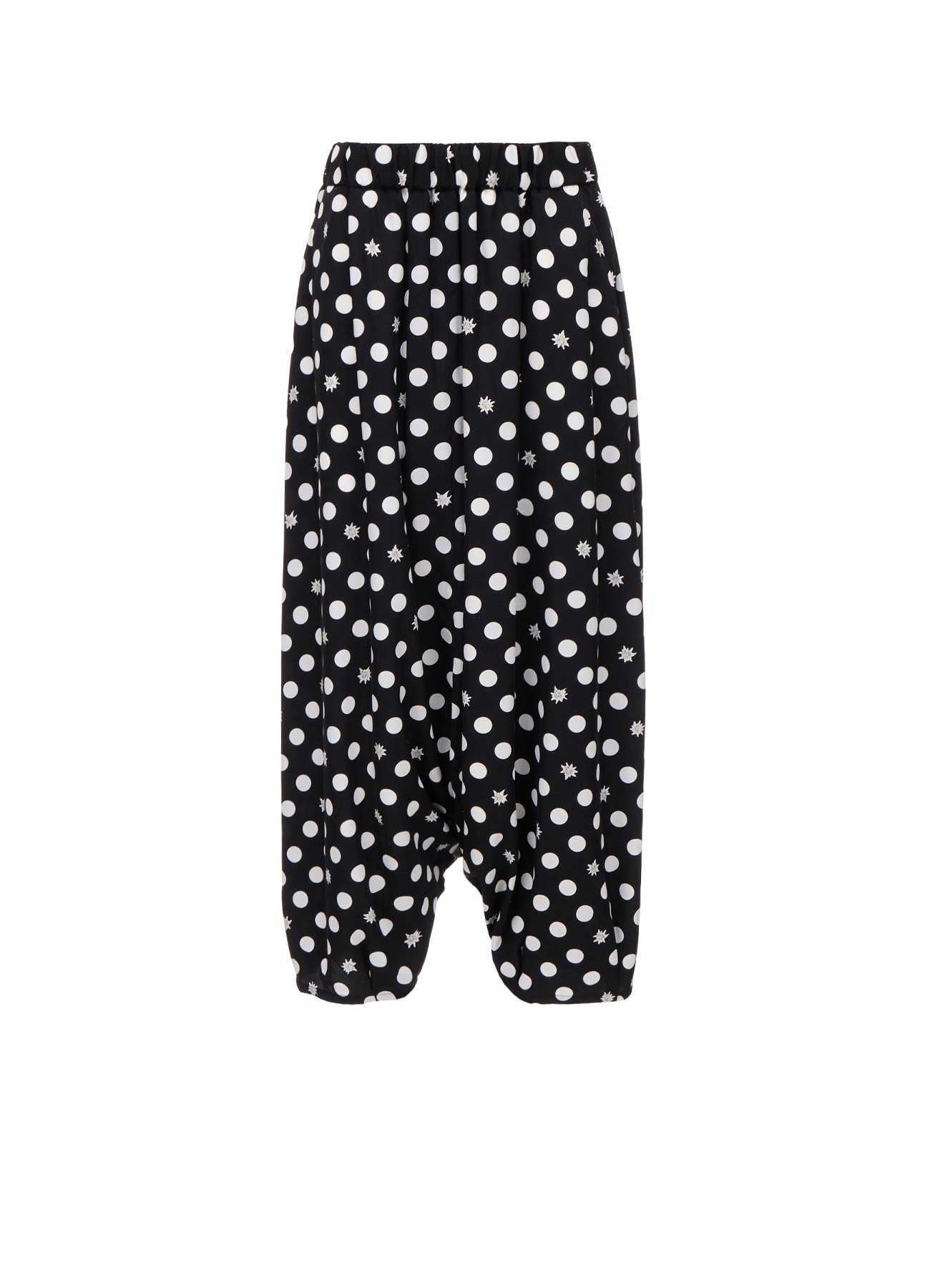 DOT FLOWER PRINT BALLOON PANTS