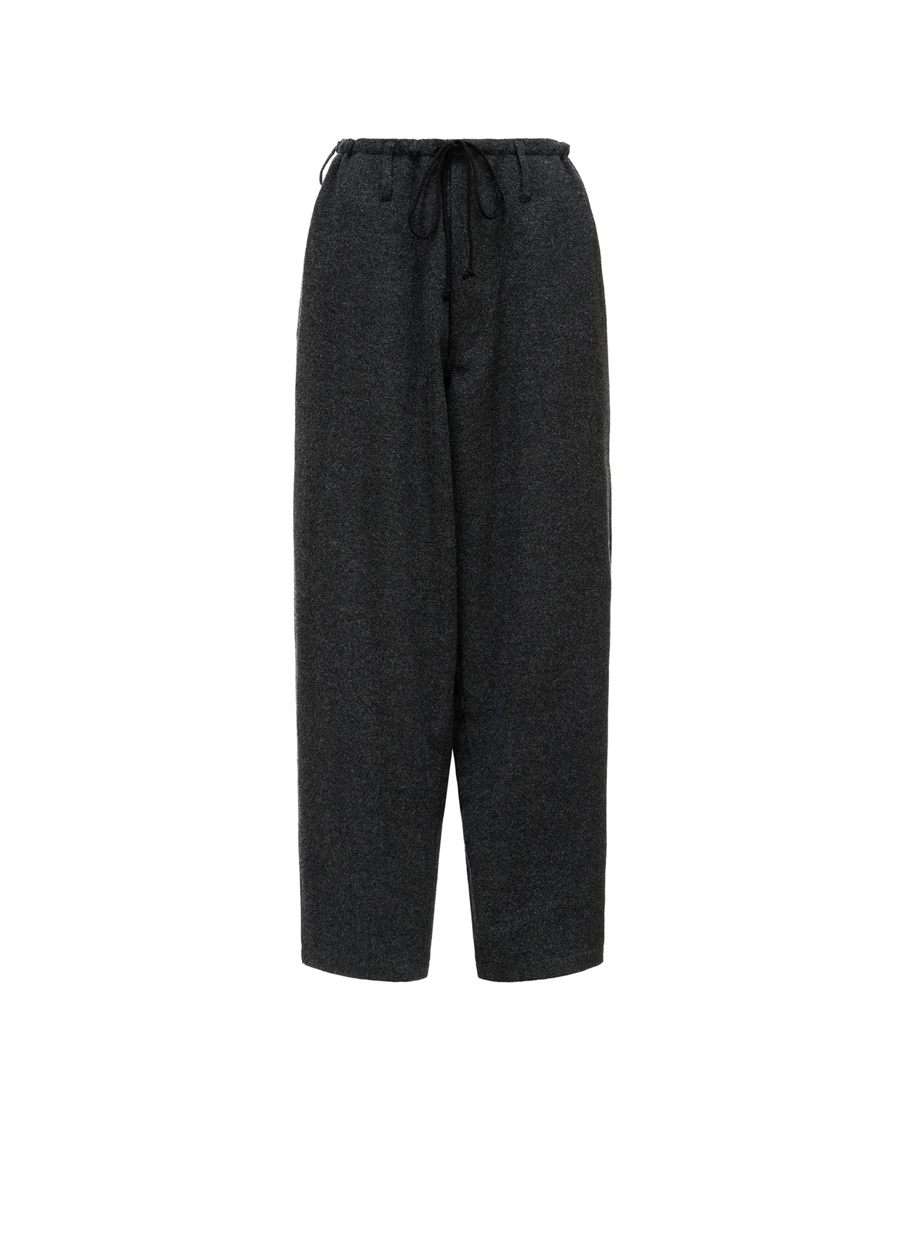 Y'S STITCH WOOL BLEND STRING PANTS