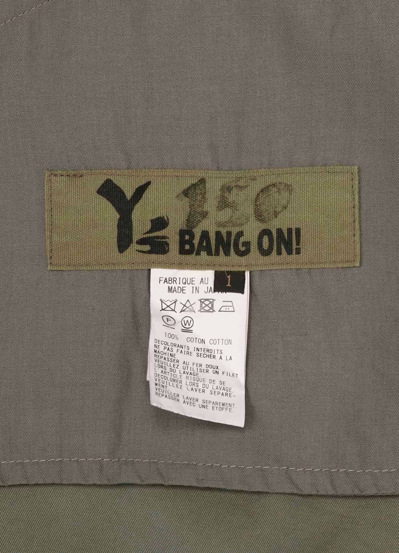 Y's BANG ON!No.150 Sarouel half-pants Cotton gabardine BIO