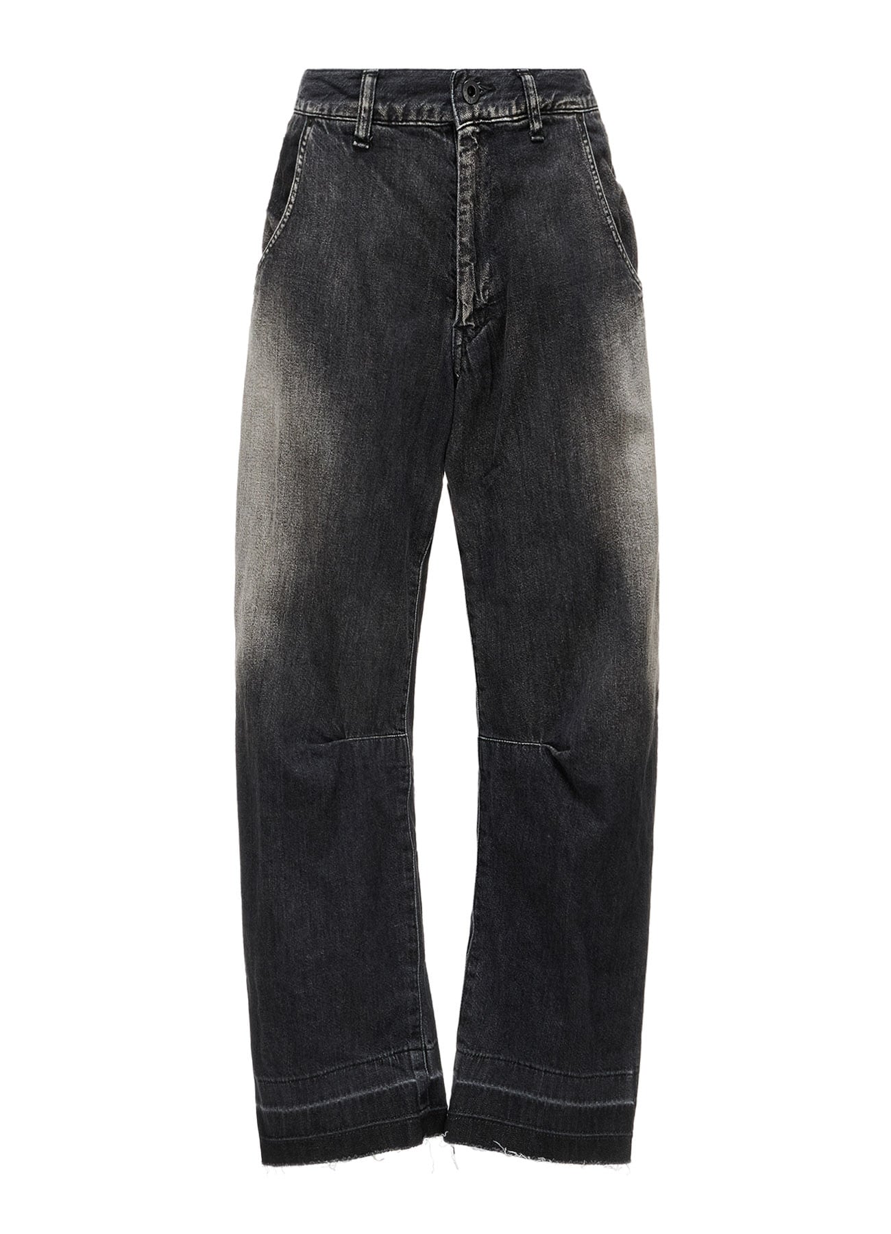 SPOTTED DENIM WIDE PANTS