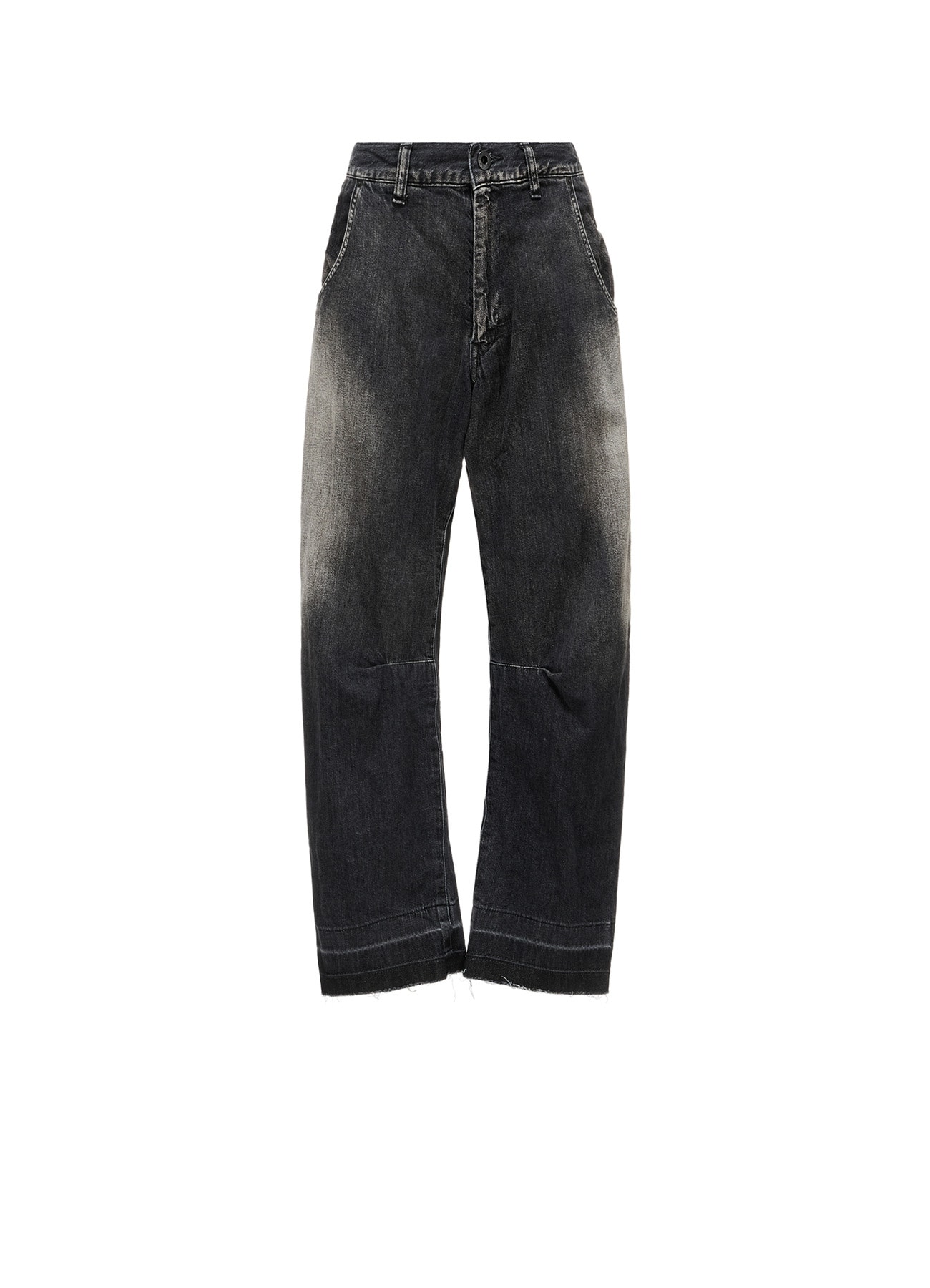 SPOTTED DENIM WIDE PANTS