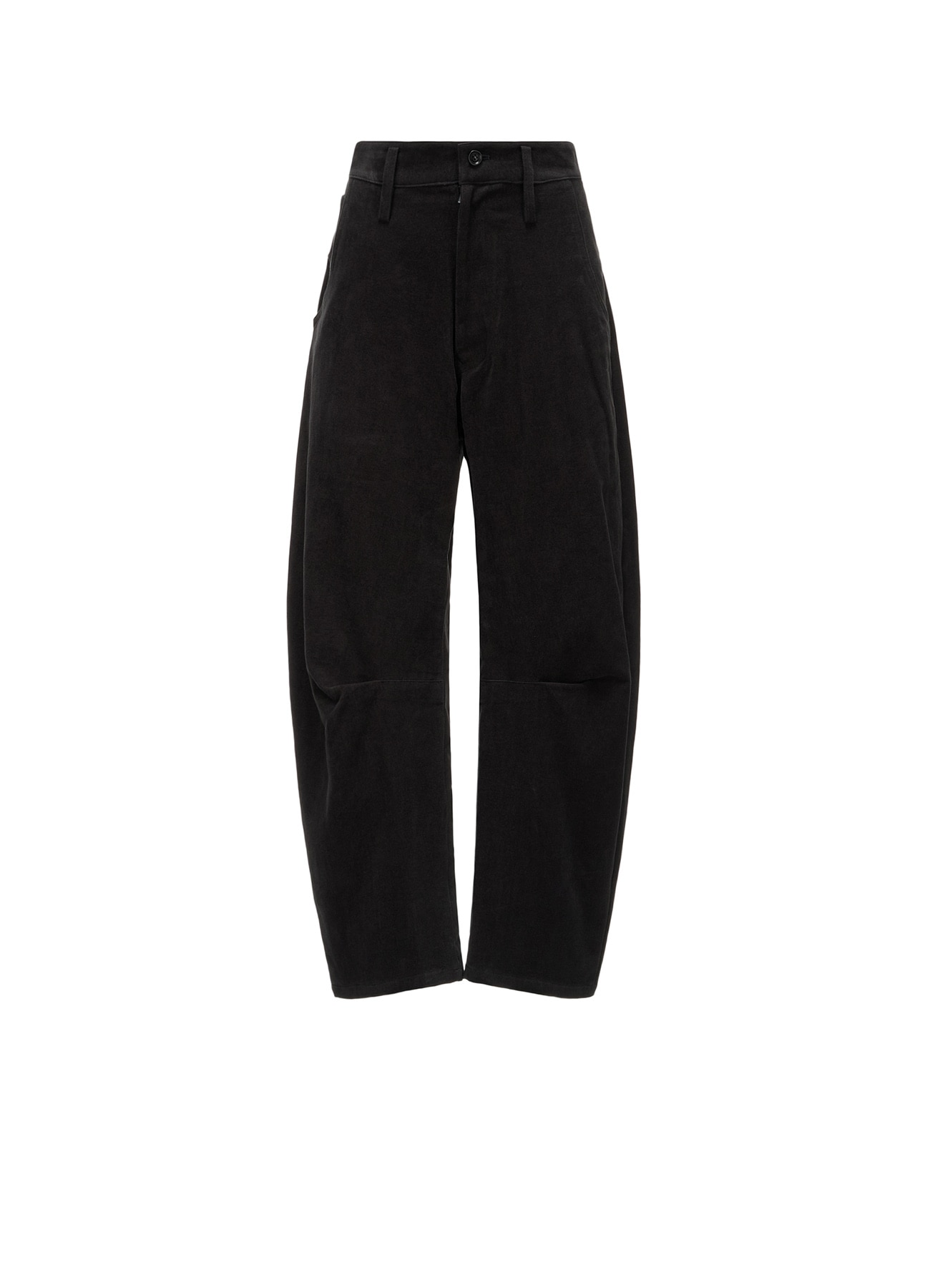 COTTON SUEDE WIDE PANTS