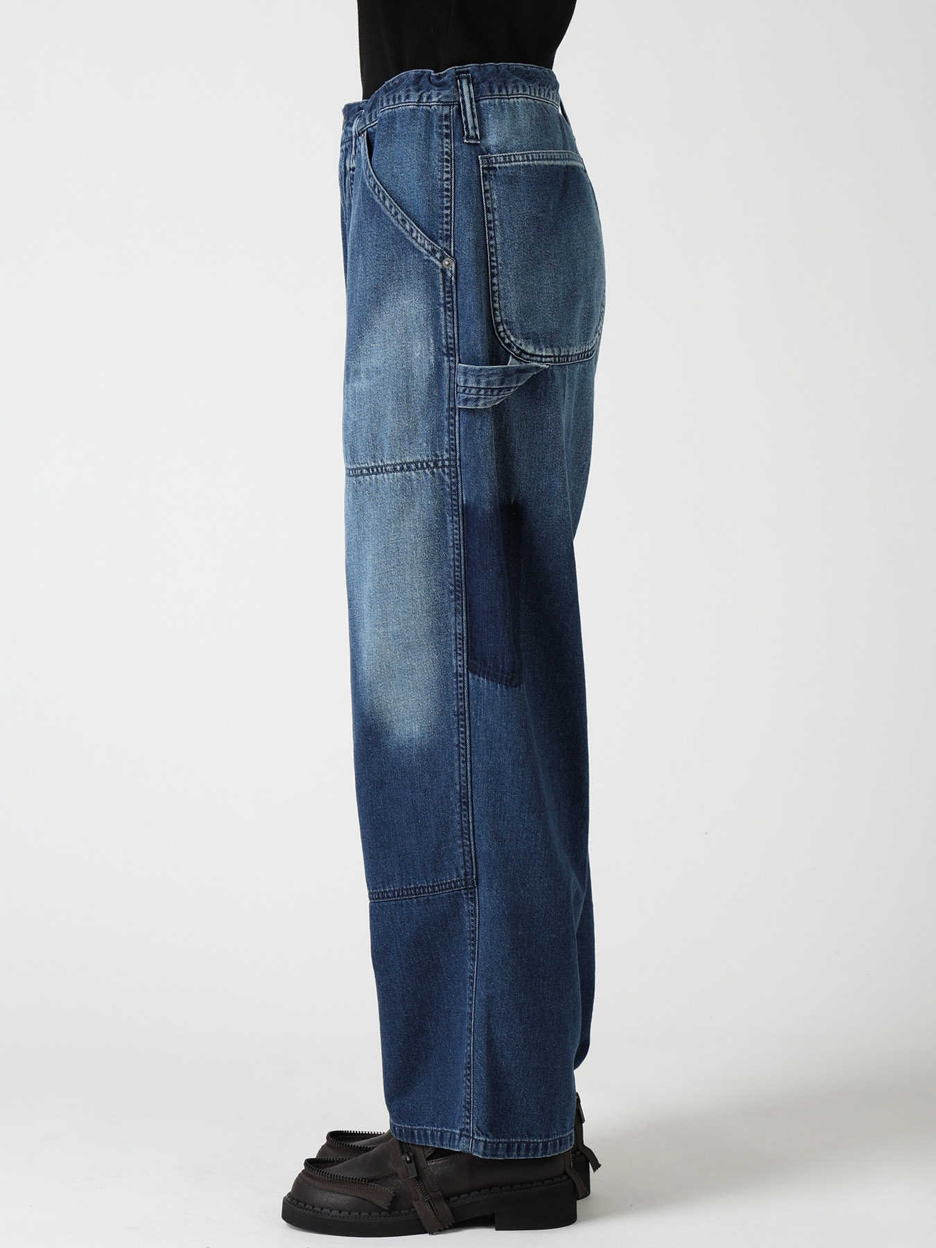 SPOTTED DENIM WORK PANTS