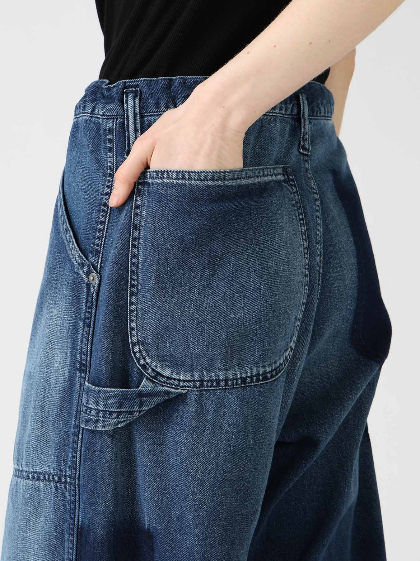 SPOTTED DENIM WORK PANTS