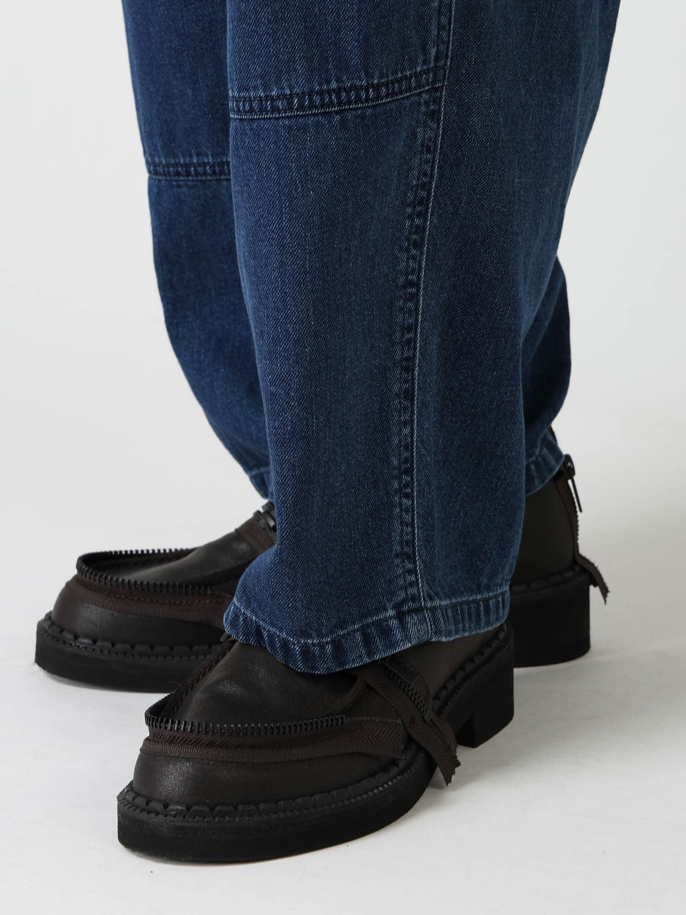 SPOTTED DENIM WORK PANTS