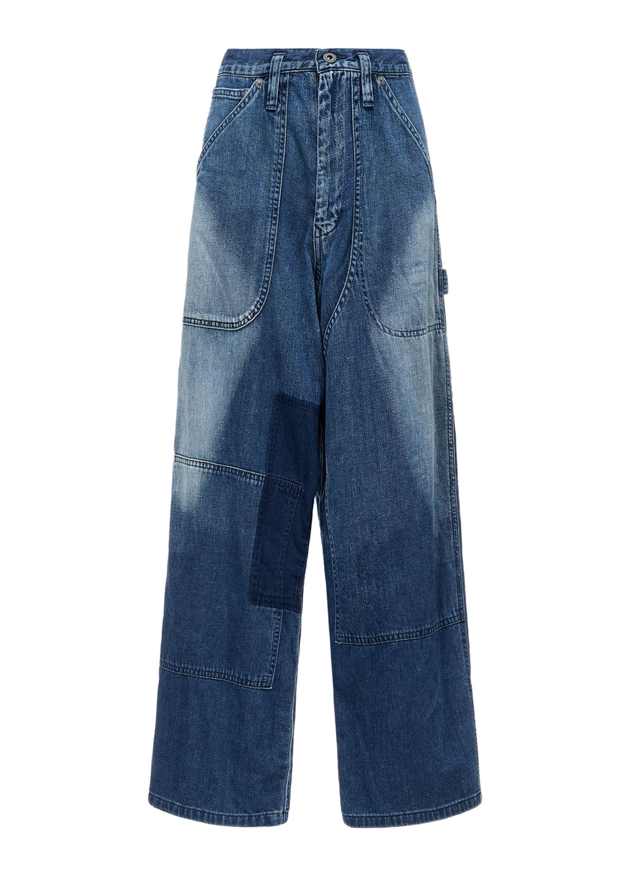 SPOTTED DENIM WORK PANTS