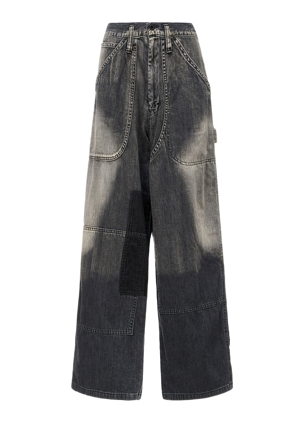 SPOTTED DENIM WORK PANTS