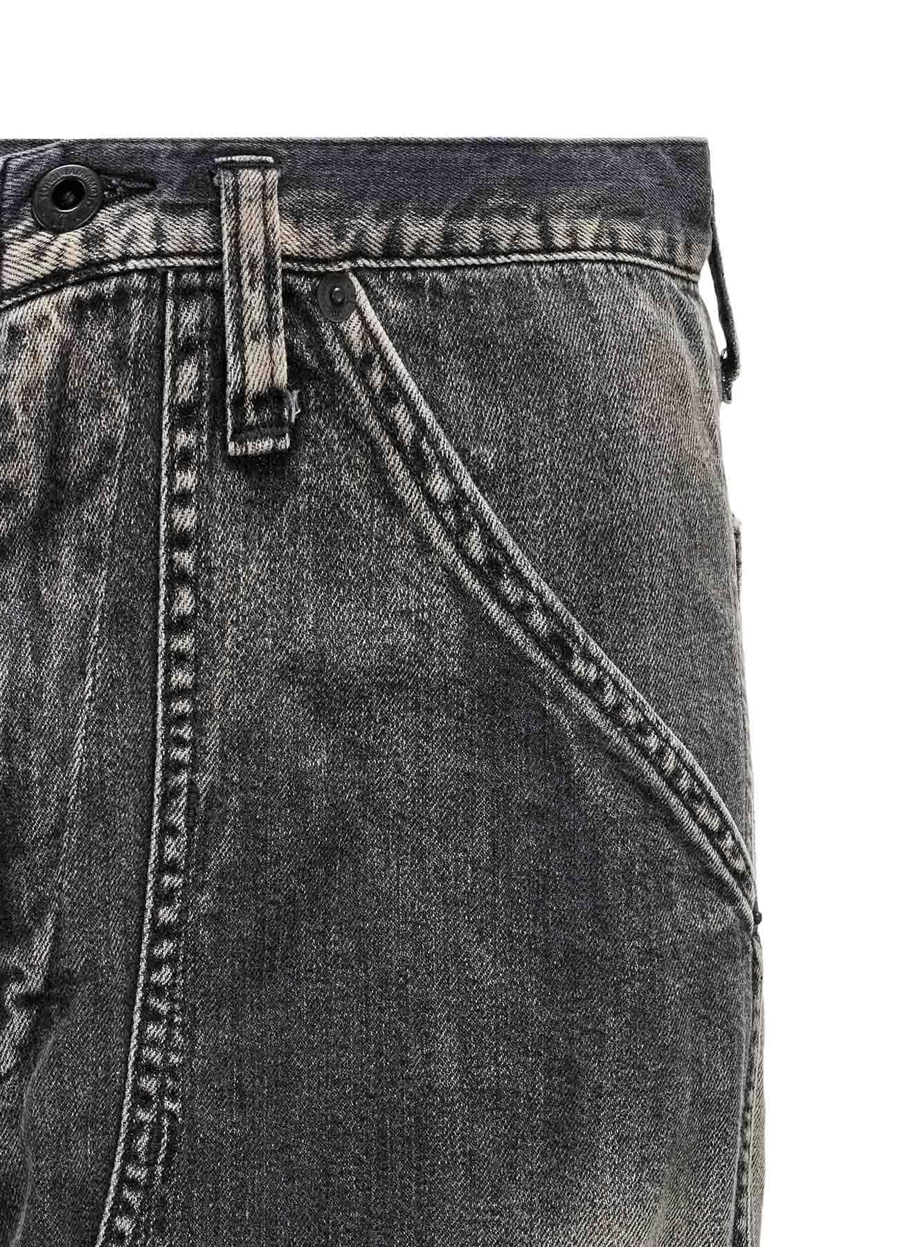 SPOTTED DENIM WORK PANTS