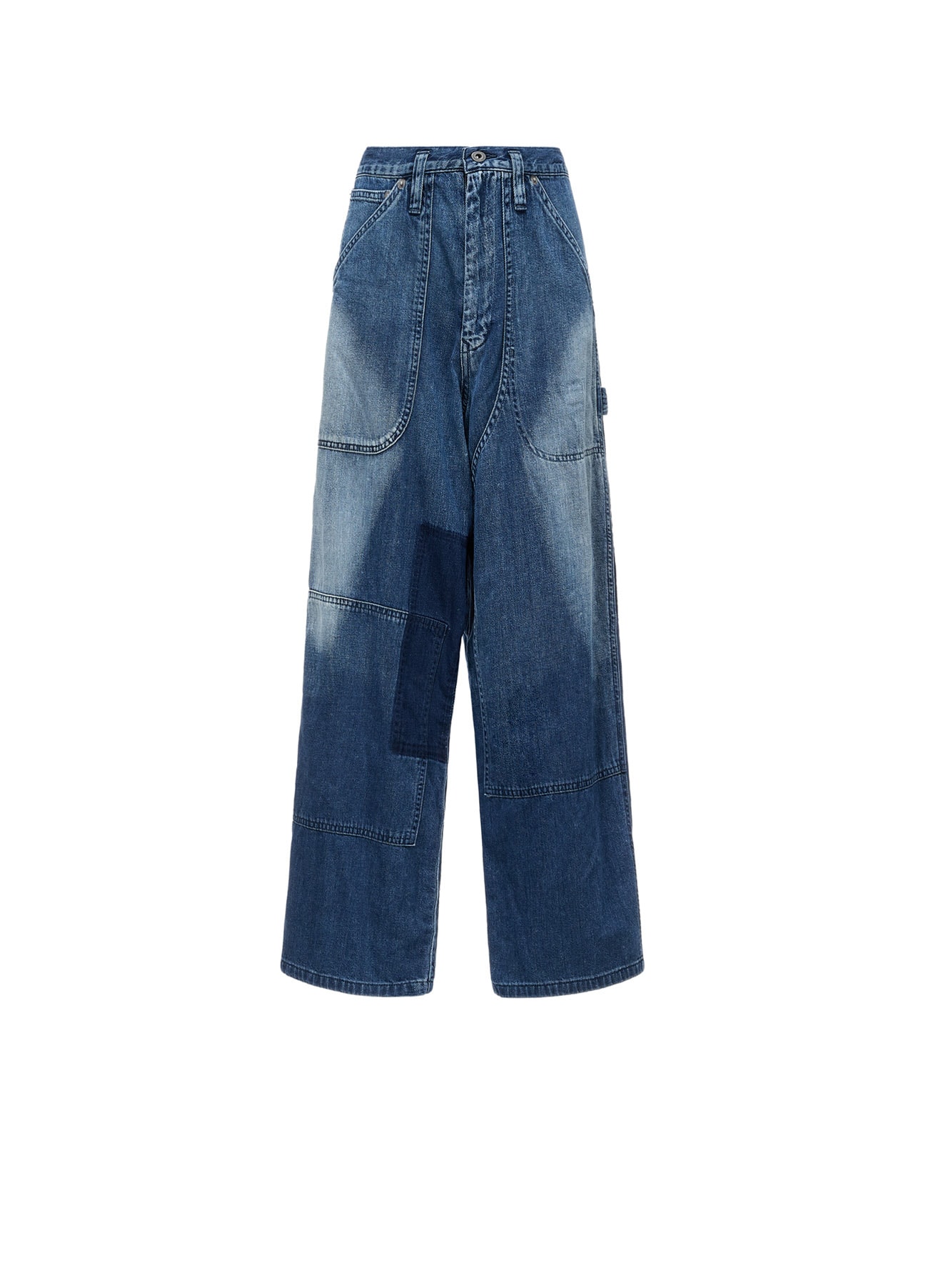 SPOTTED DENIM WORK PANTS