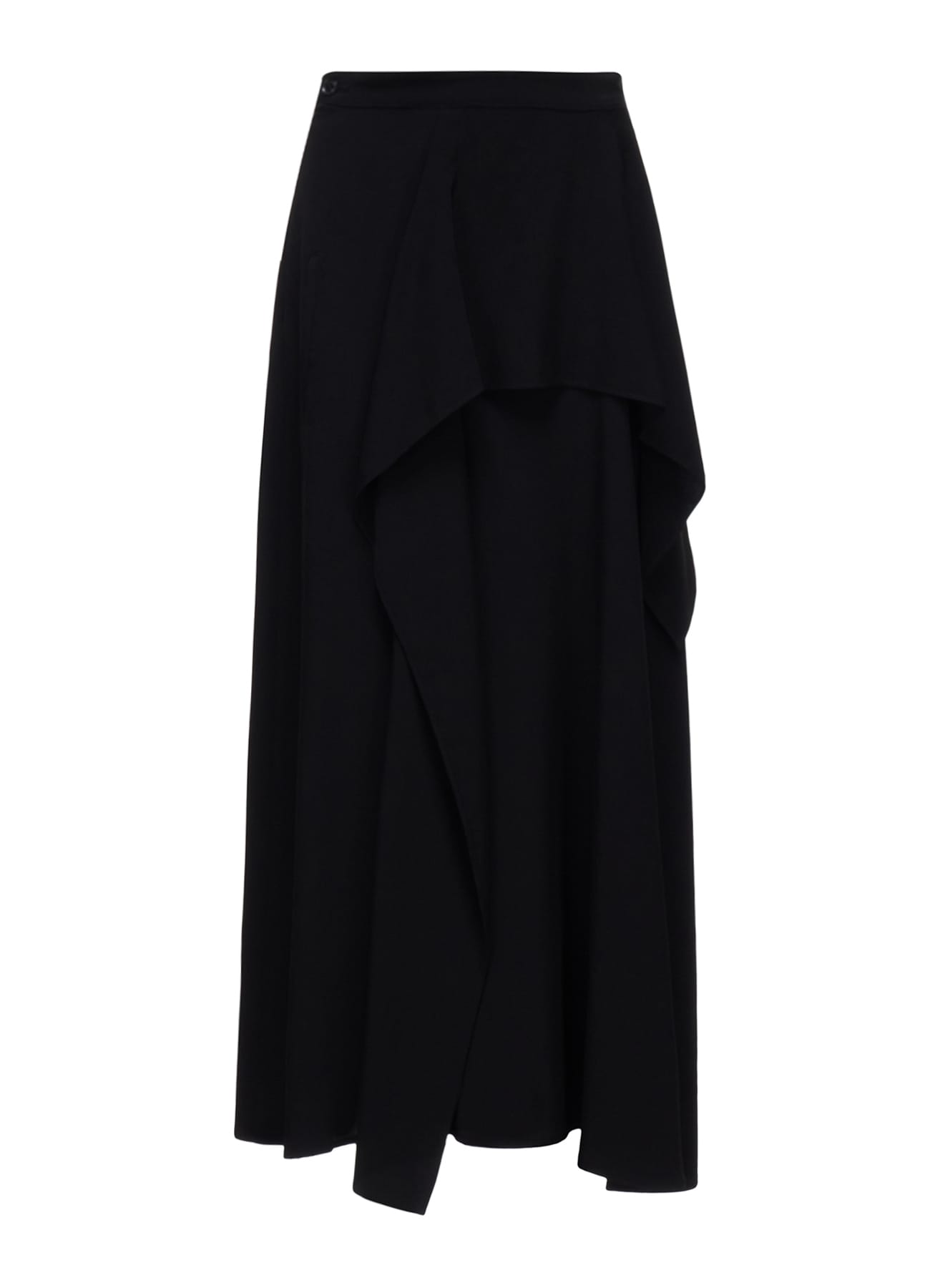 TA/PE CREPE DE CHINE ASYMMETRIC DRAPE SKIRT