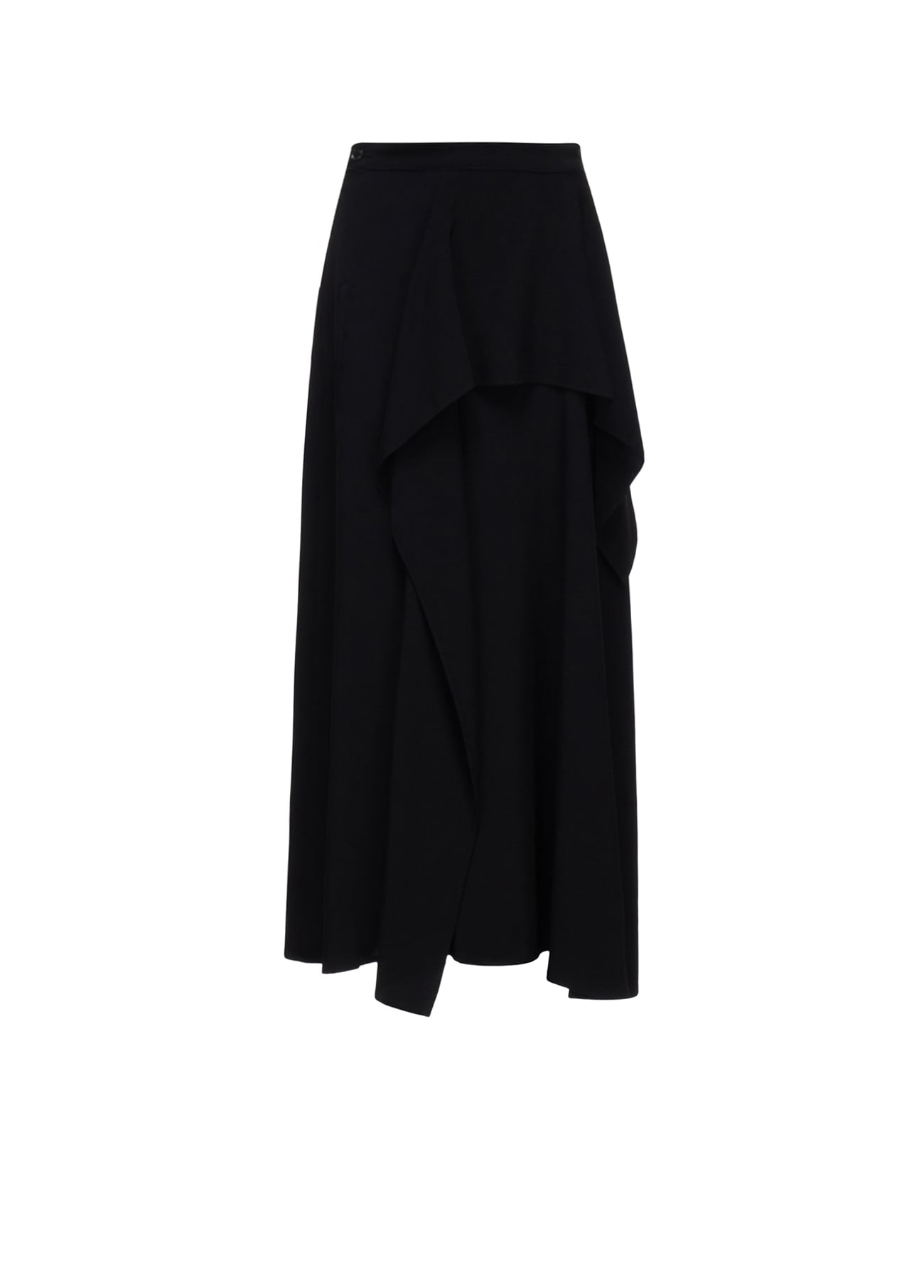 TA/PE CREPE DE CHINE ASYMMETRIC DRAPE SKIRT