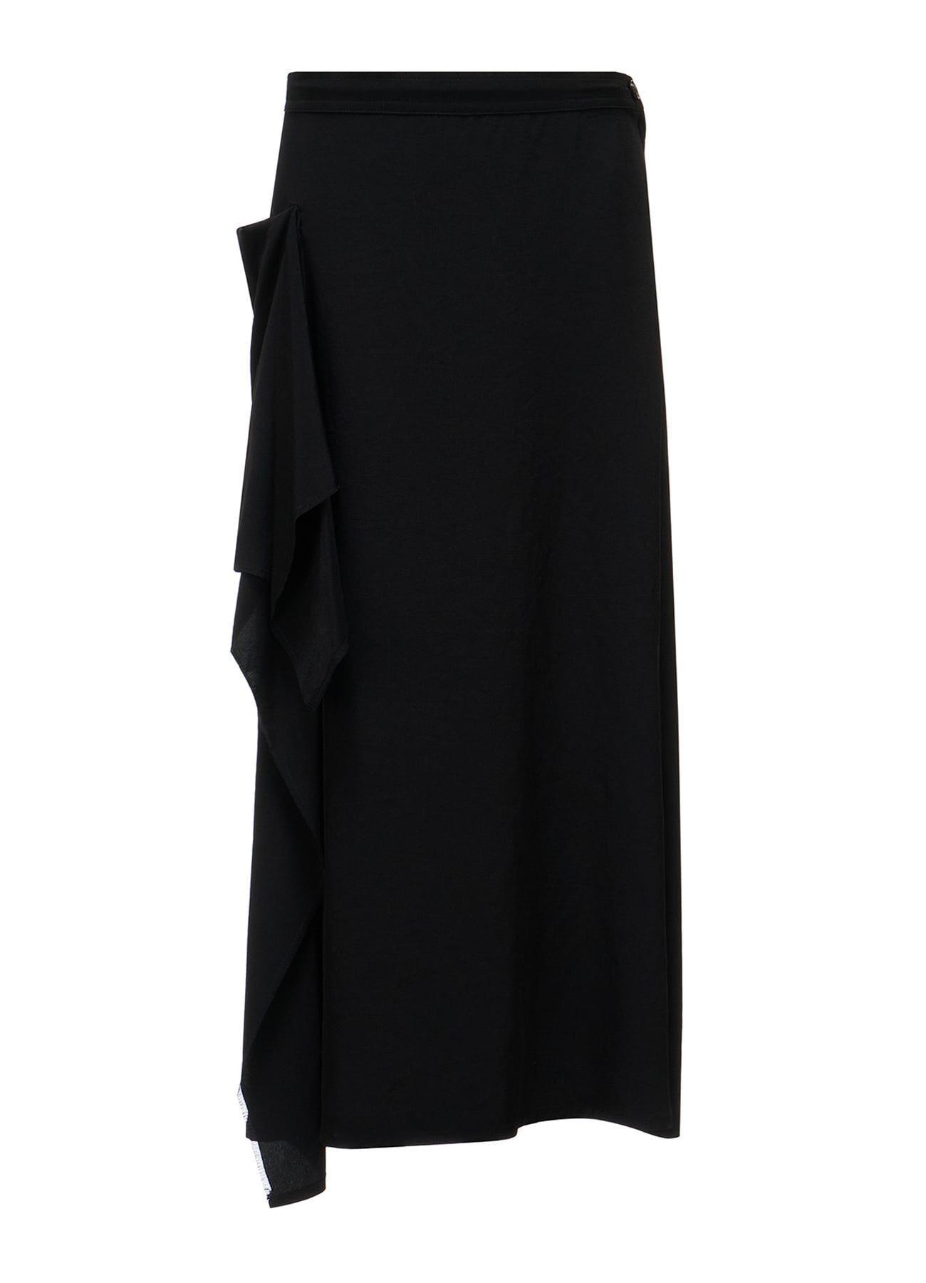 TA/PE CREPE DE CHINE RIGHT DRAPE SKIRT