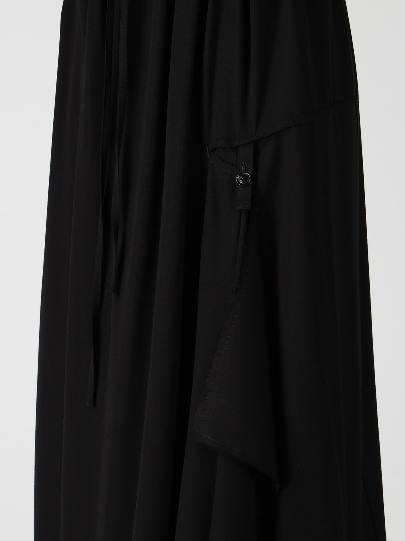 VISCOSE/TRIACETATE BLEND DETACHED PANEL SKIRT