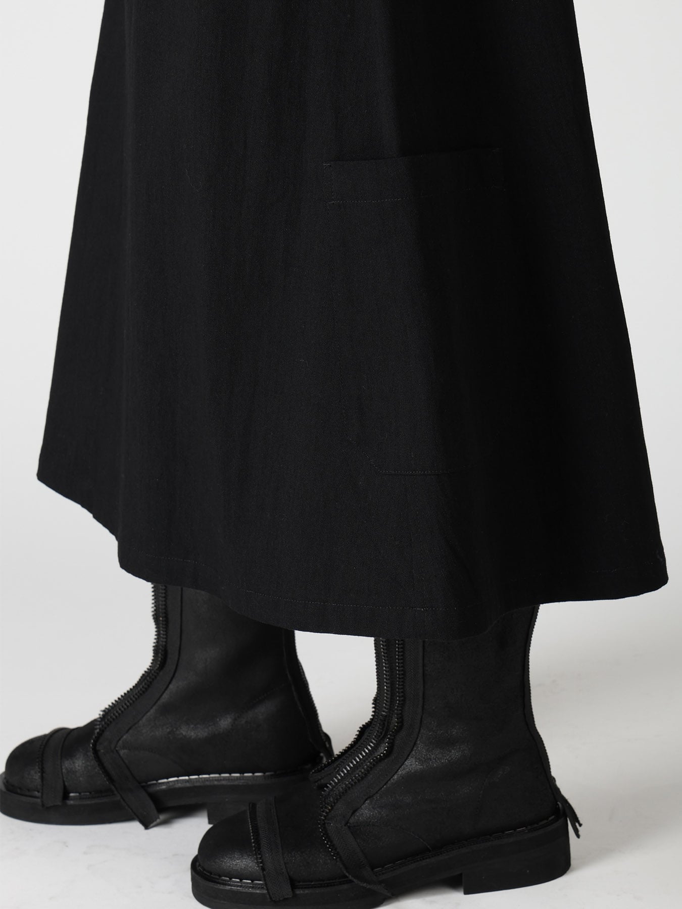8OZ DENIM WASH BELTED SKIRT