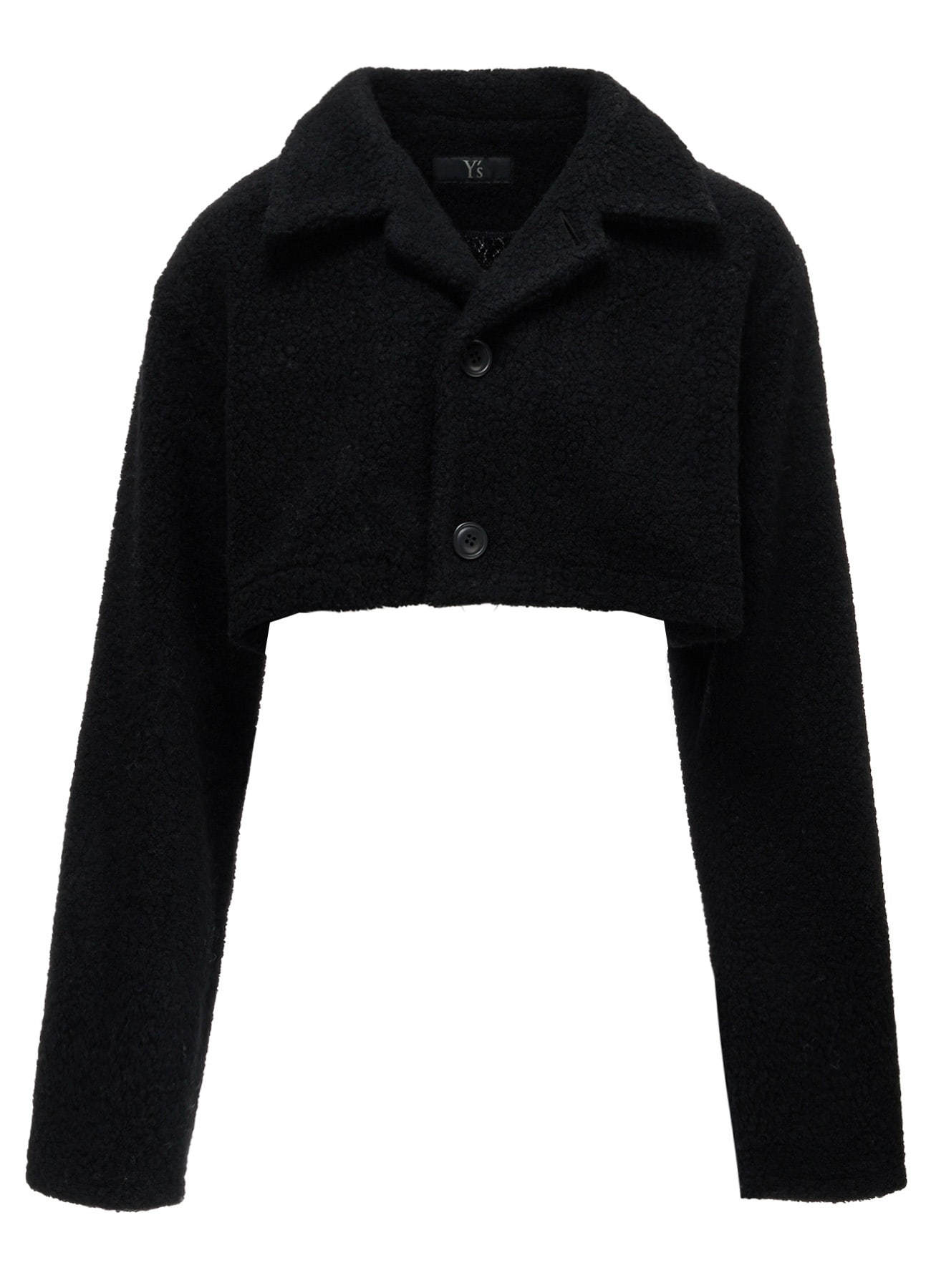 WOOL BLEND PILE SHORT JACKET