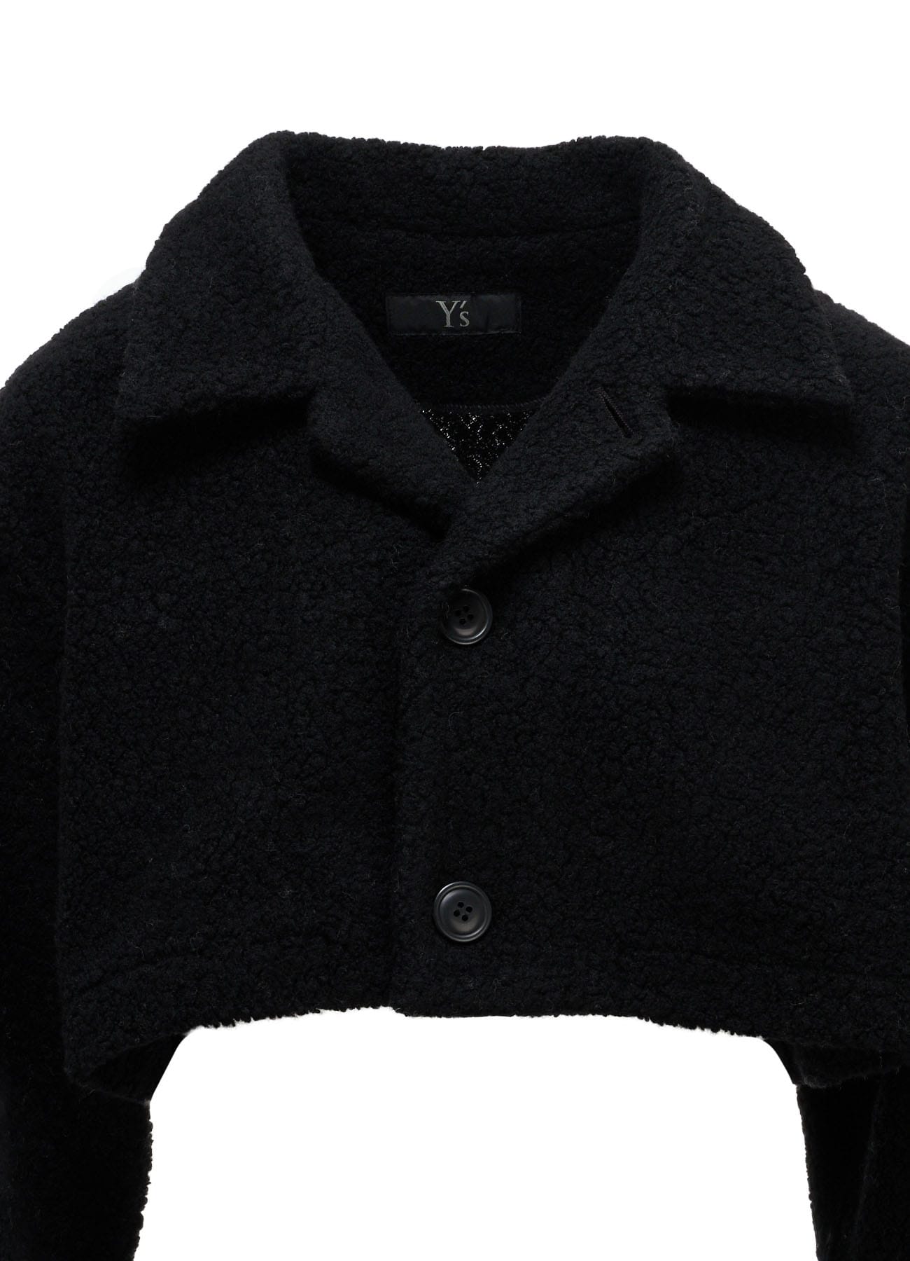 WOOL BLEND PILE SHORT JACKET