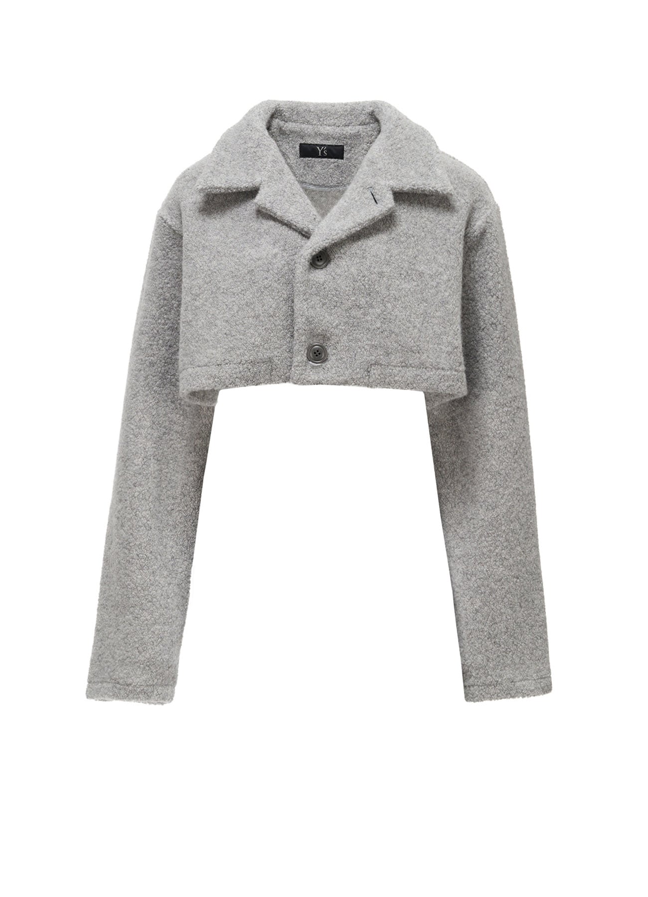 WOOL BLEND PILE SHORT JACKET