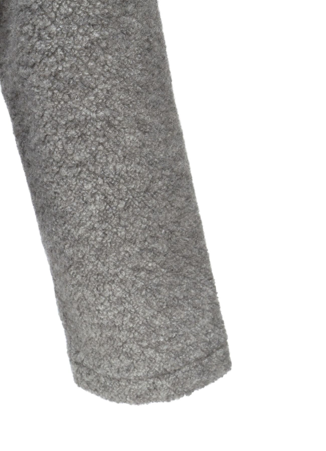 WOOL BLEND PILE 5-BUTTON JACKET
