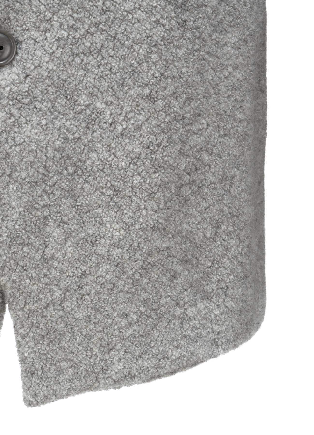 WOOL BLEND PILE 5-BUTTON JACKET