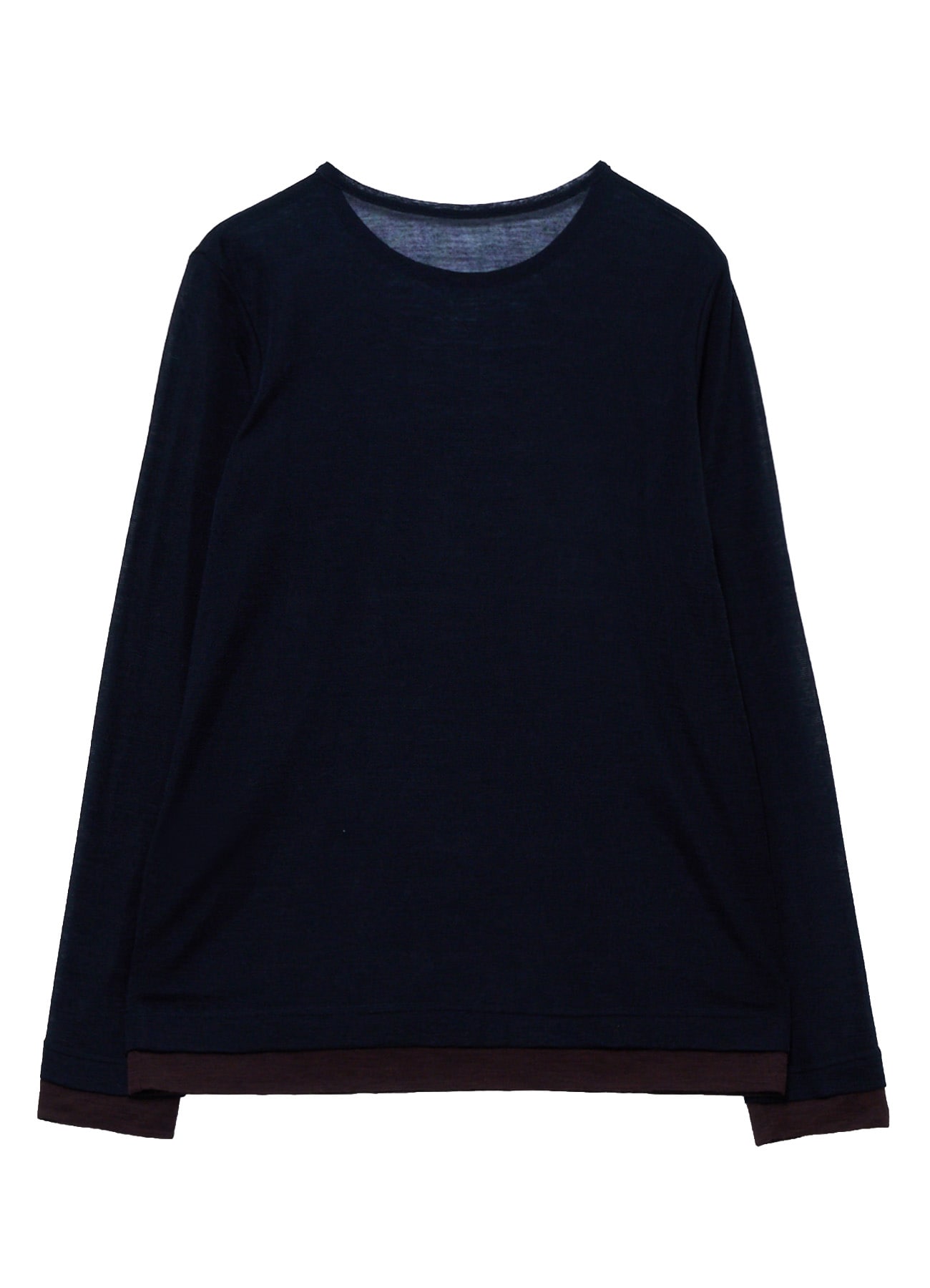 GAUZE RIB ROUND NECK T-SHIRT