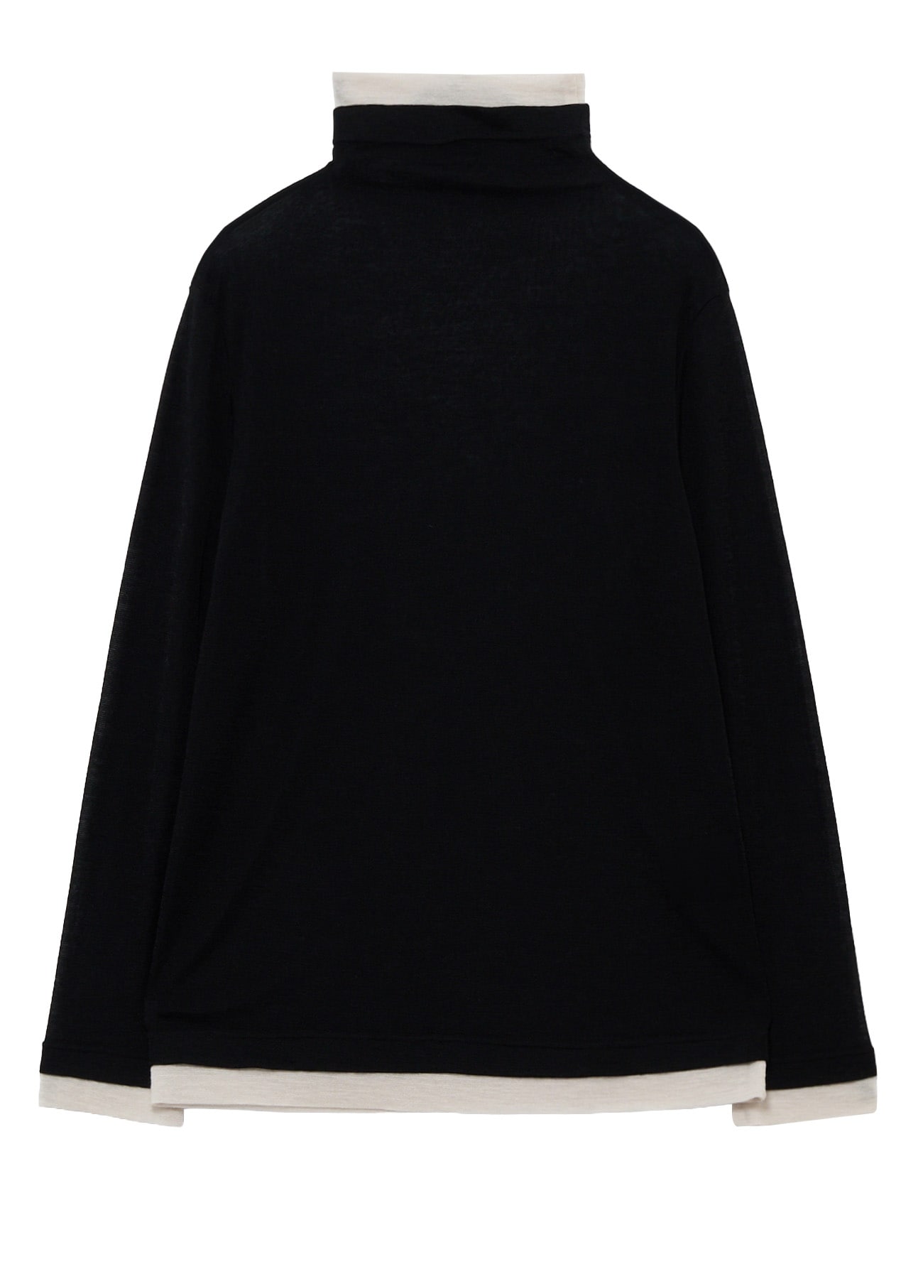 GAUZE RIB HIGH NECK T-SHIRT