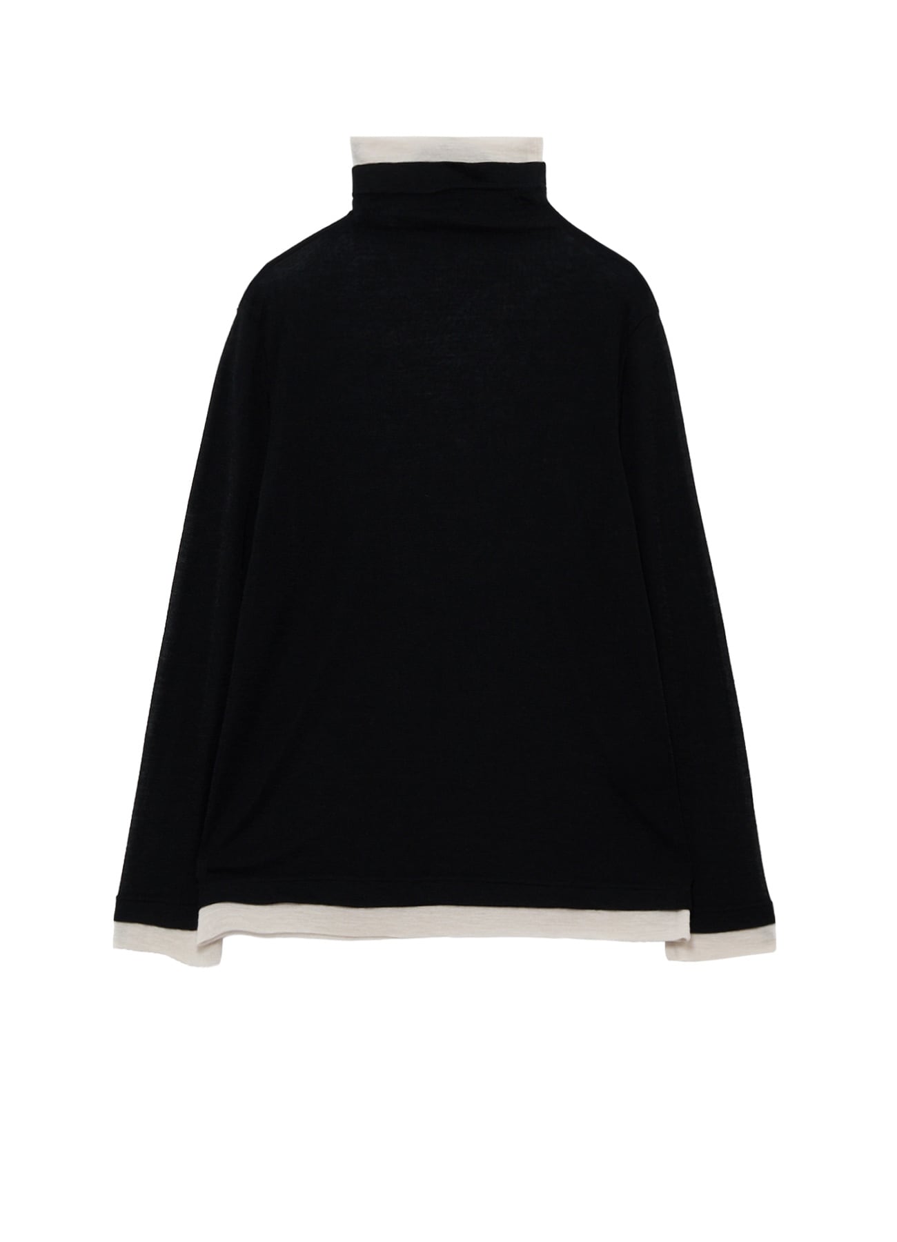 GAUZE RIB HIGH NECK T-SHIRT