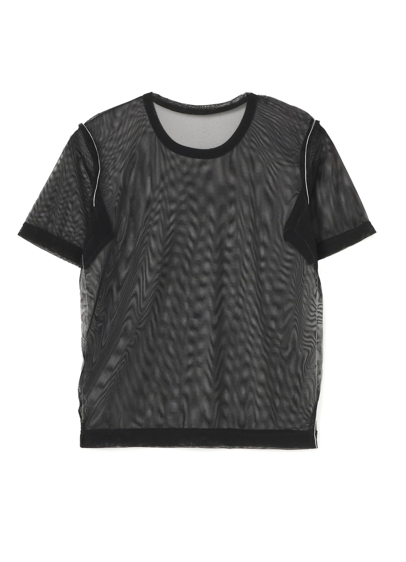 TULLE CHAIN STITCH SHORT SLEEVE T