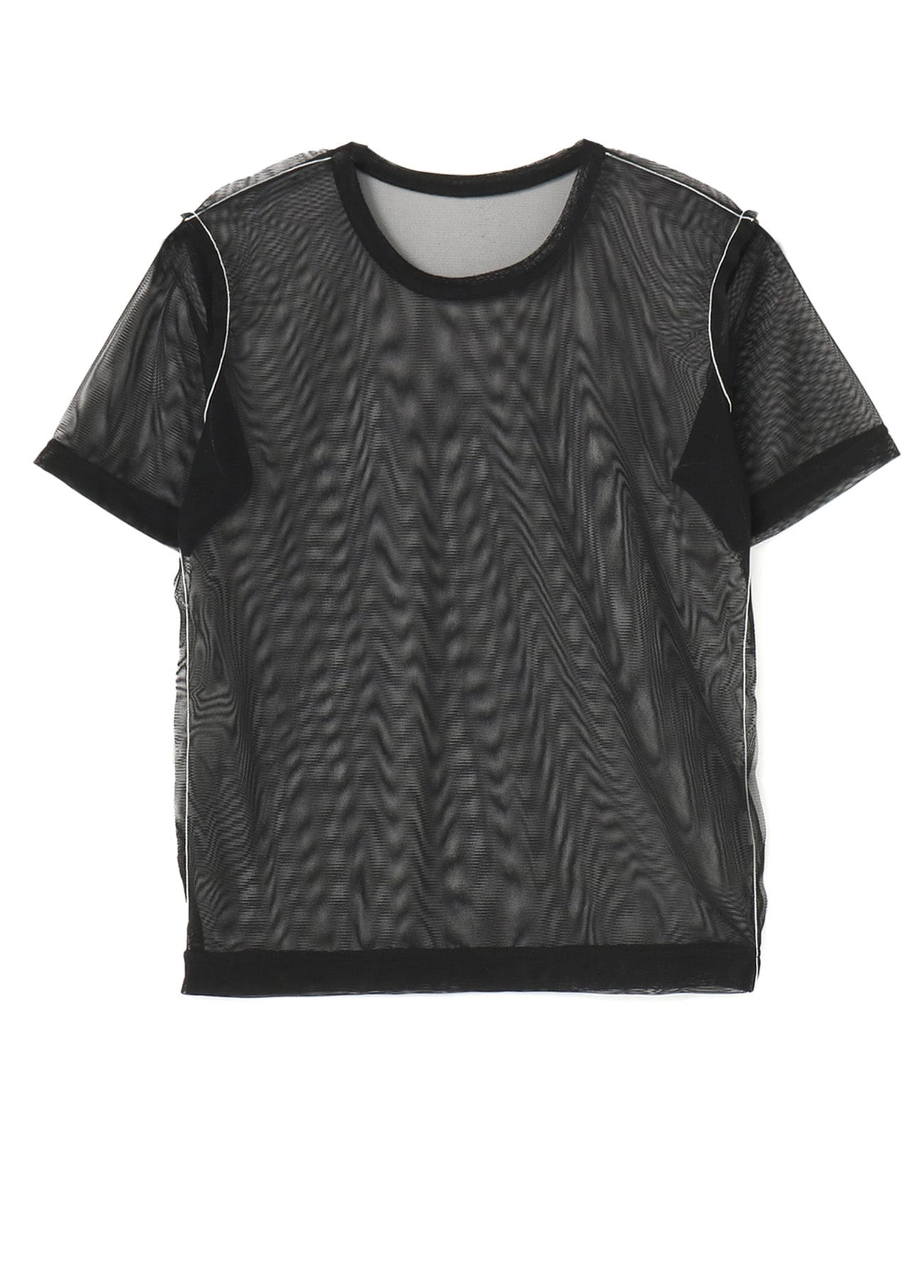 TULLE CHAIN STITCH SHORT SLEEVE T