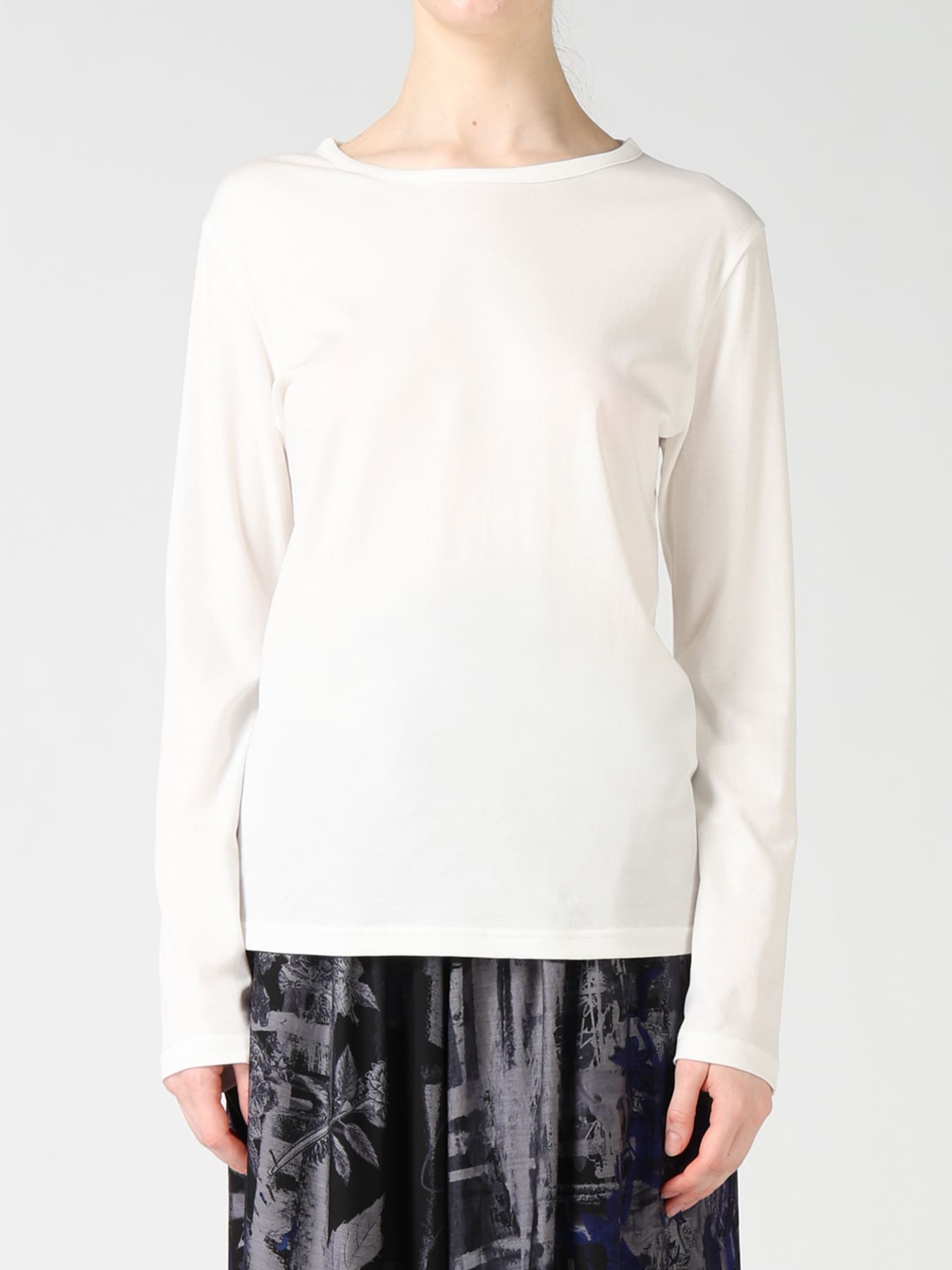 COTTON INTERLOCK LONG SLEEVE T-SHIRT