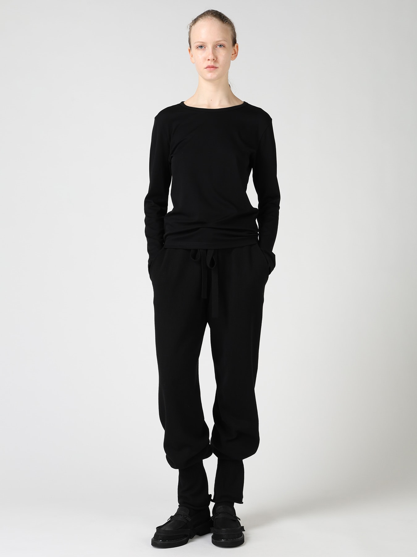 COTTON INTERLOCK LONG SLEEVE T-SHIRT