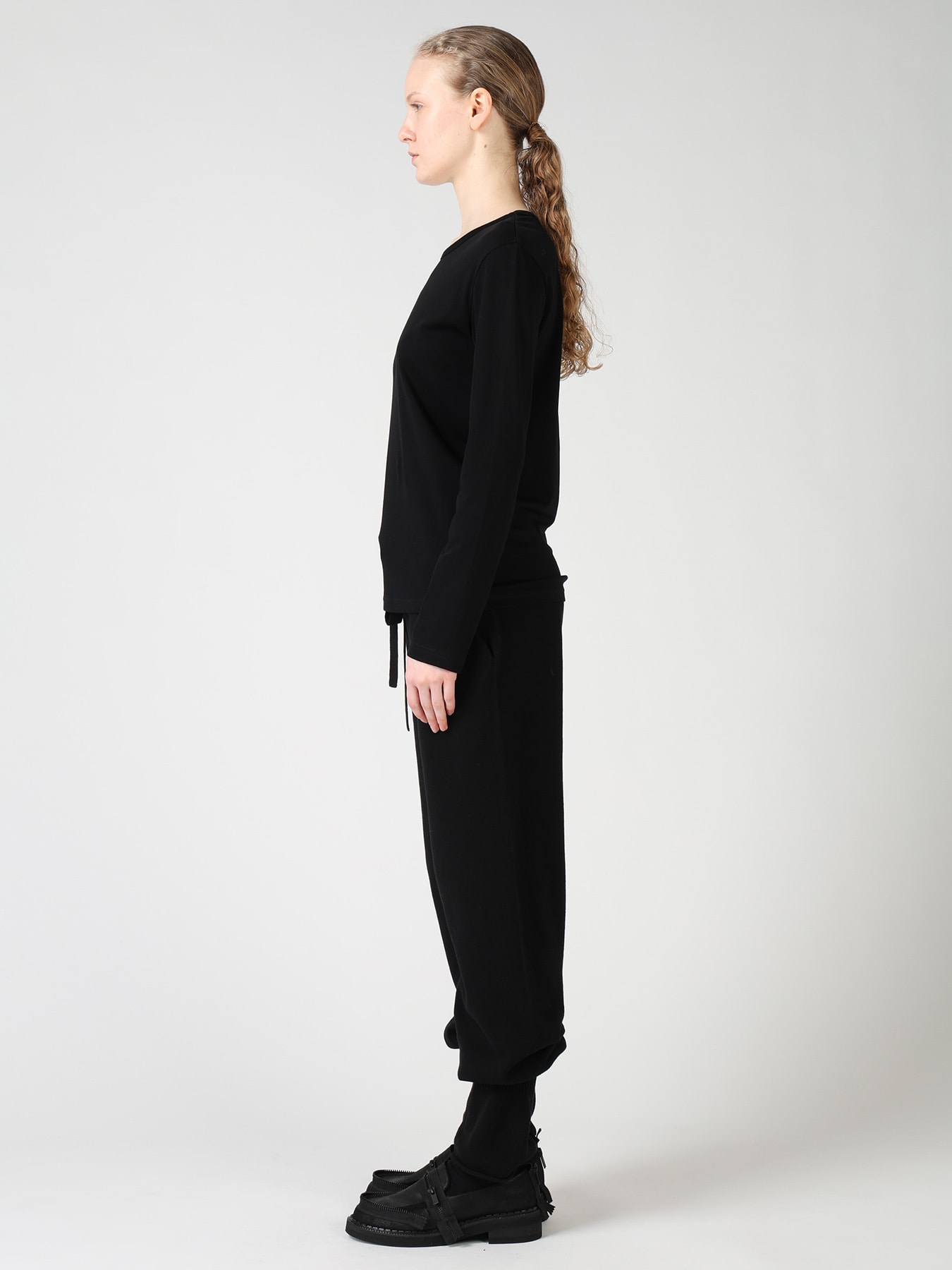 COTTON INTERLOCK LONG SLEEVE T-SHIRT