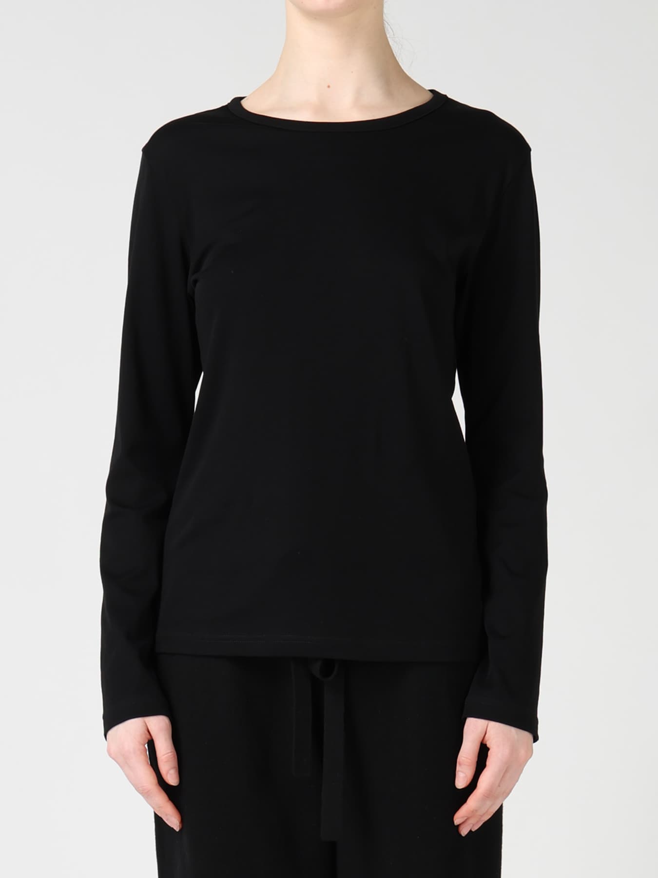 COTTON INTERLOCK LONG SLEEVE T-SHIRT