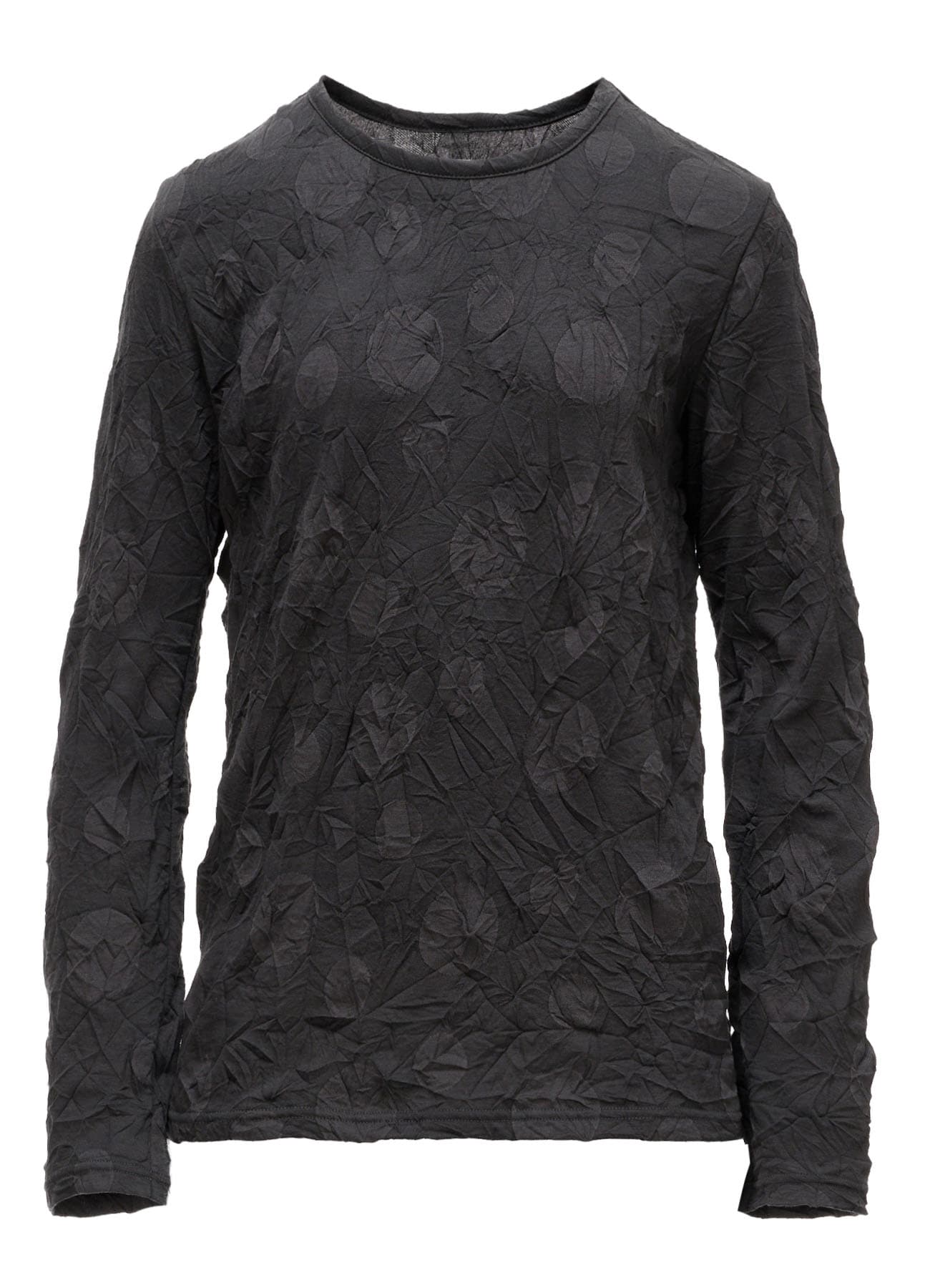 RANDOM DOT JACQUARD LONG SLEEVE T-SHIRT