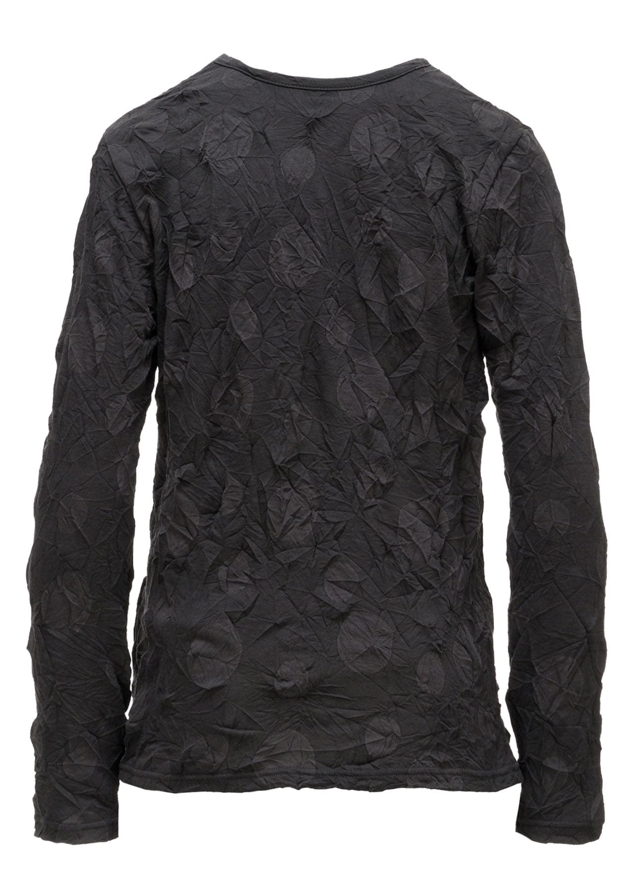 RANDOM DOT JACQUARD LONG SLEEVE T-SHIRT