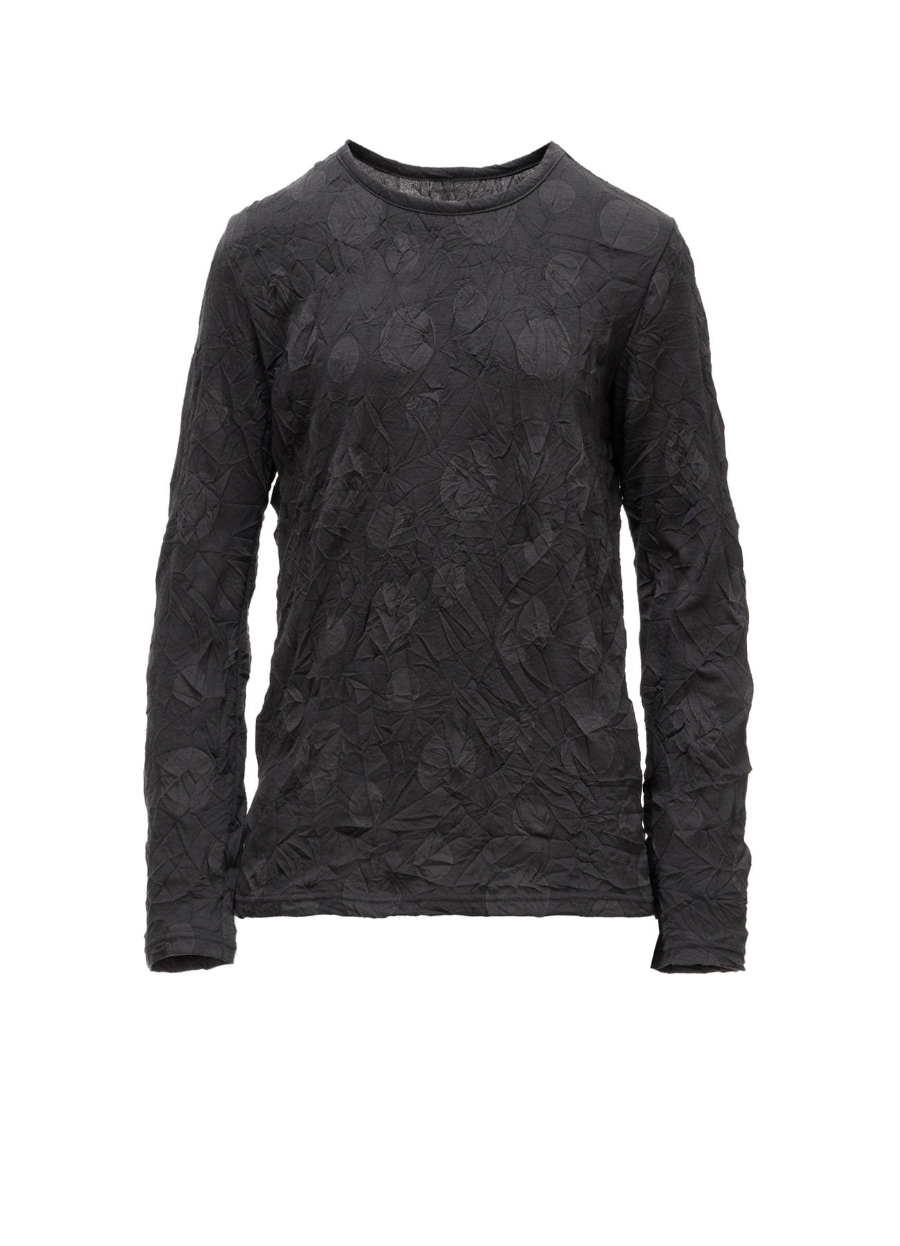 RANDOM DOT JACQUARD LONG SLEEVE T-SHIRT