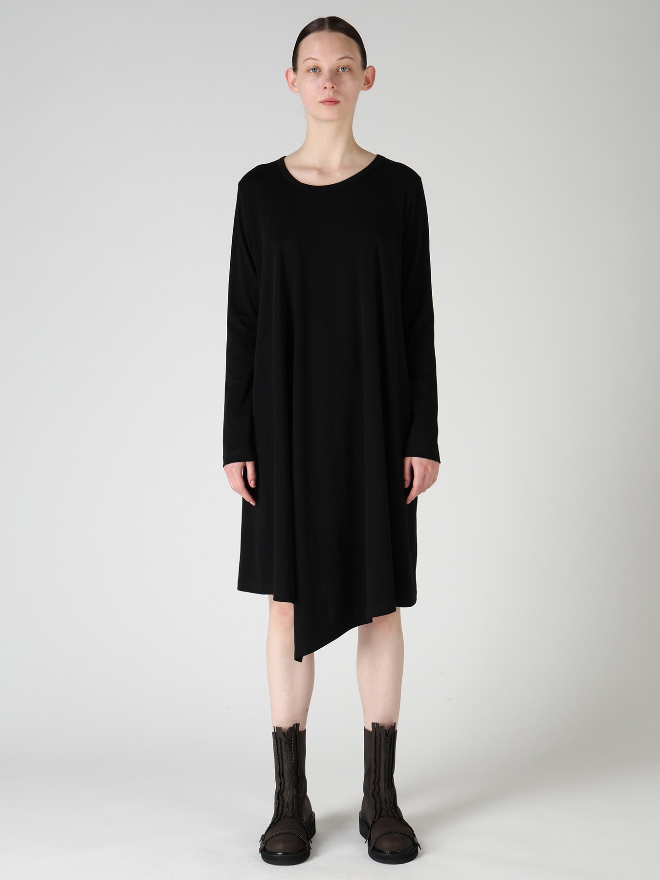 COTTON INTERLOCK FLARE LONG SLEEVE T-SHIRT
