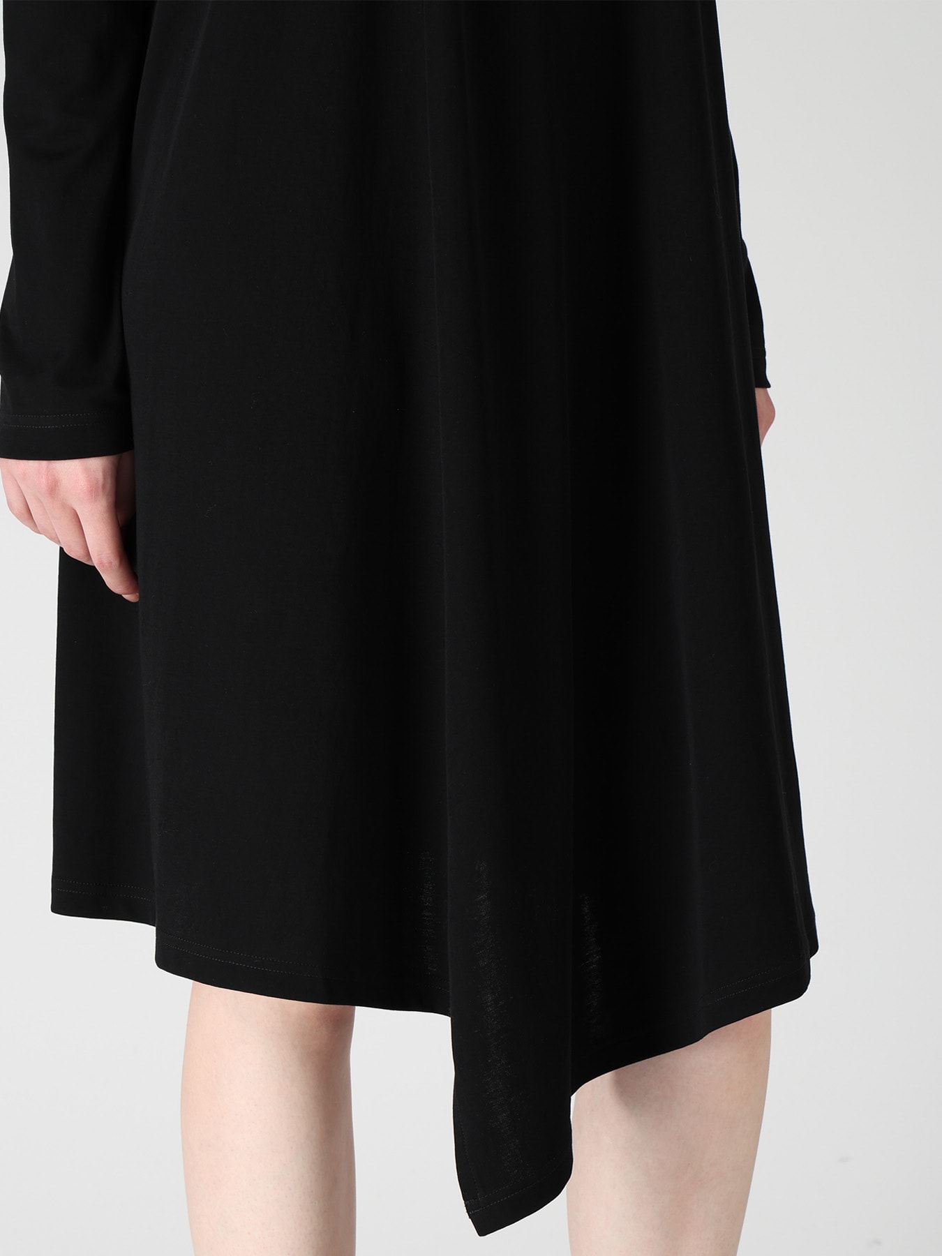 COTTON INTERLOCK FLARE LONG SLEEVE T-SHIRT