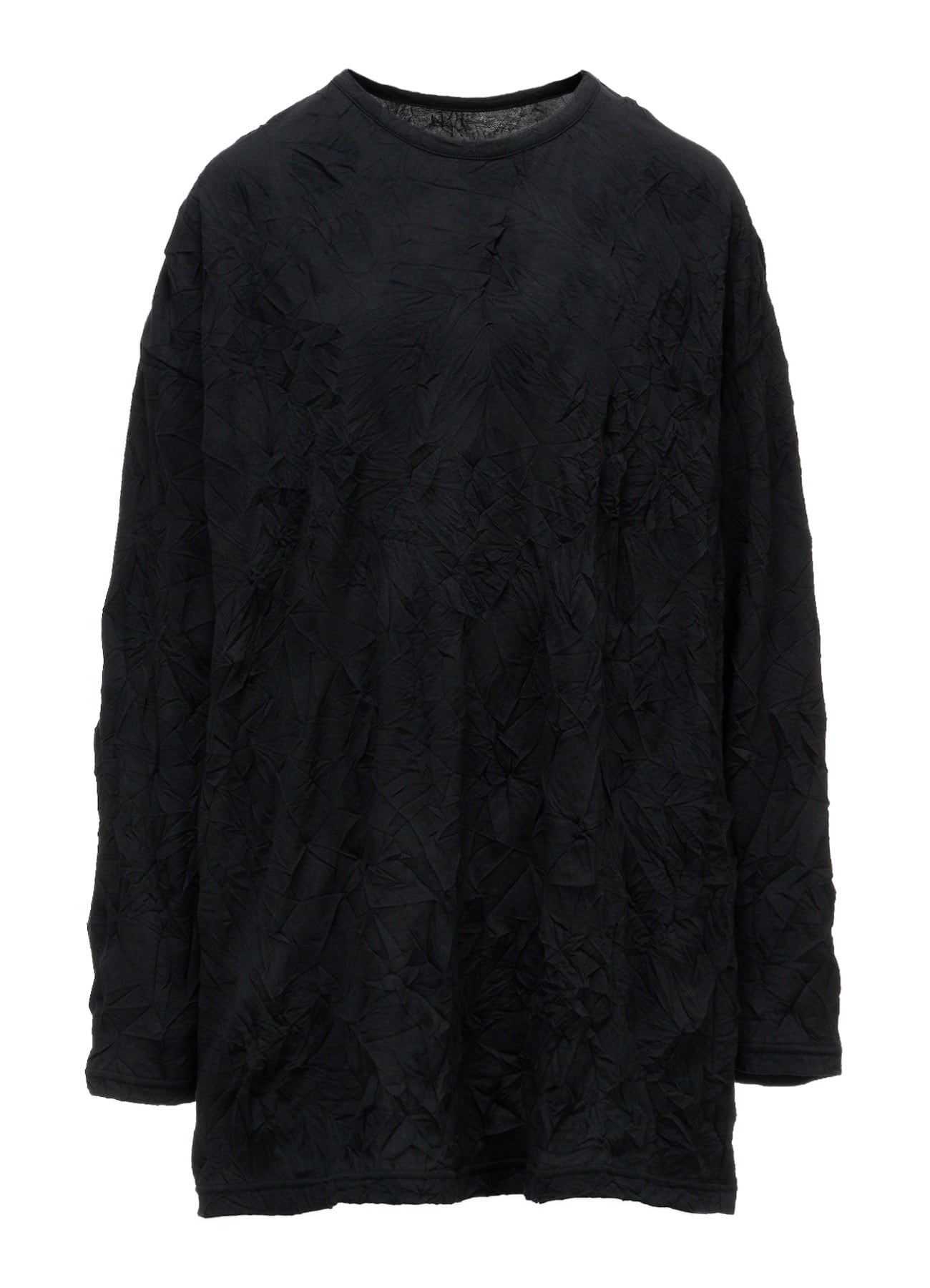 RANDOM DOT JACQUARD BIG LONG SLEEVE T-SHIRT