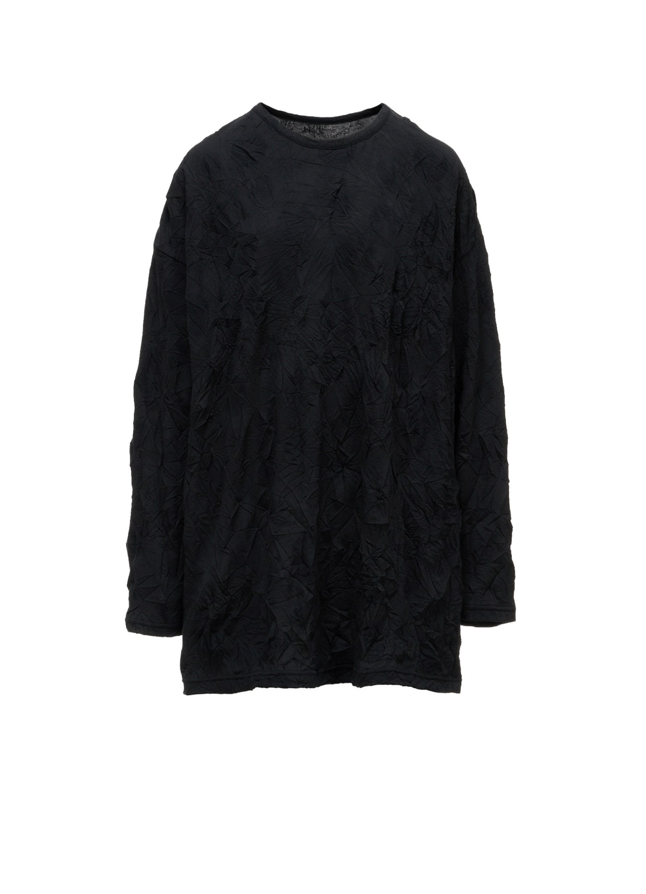 RANDOM DOT JACQUARD BIG LONG SLEEVE T-SHIRT