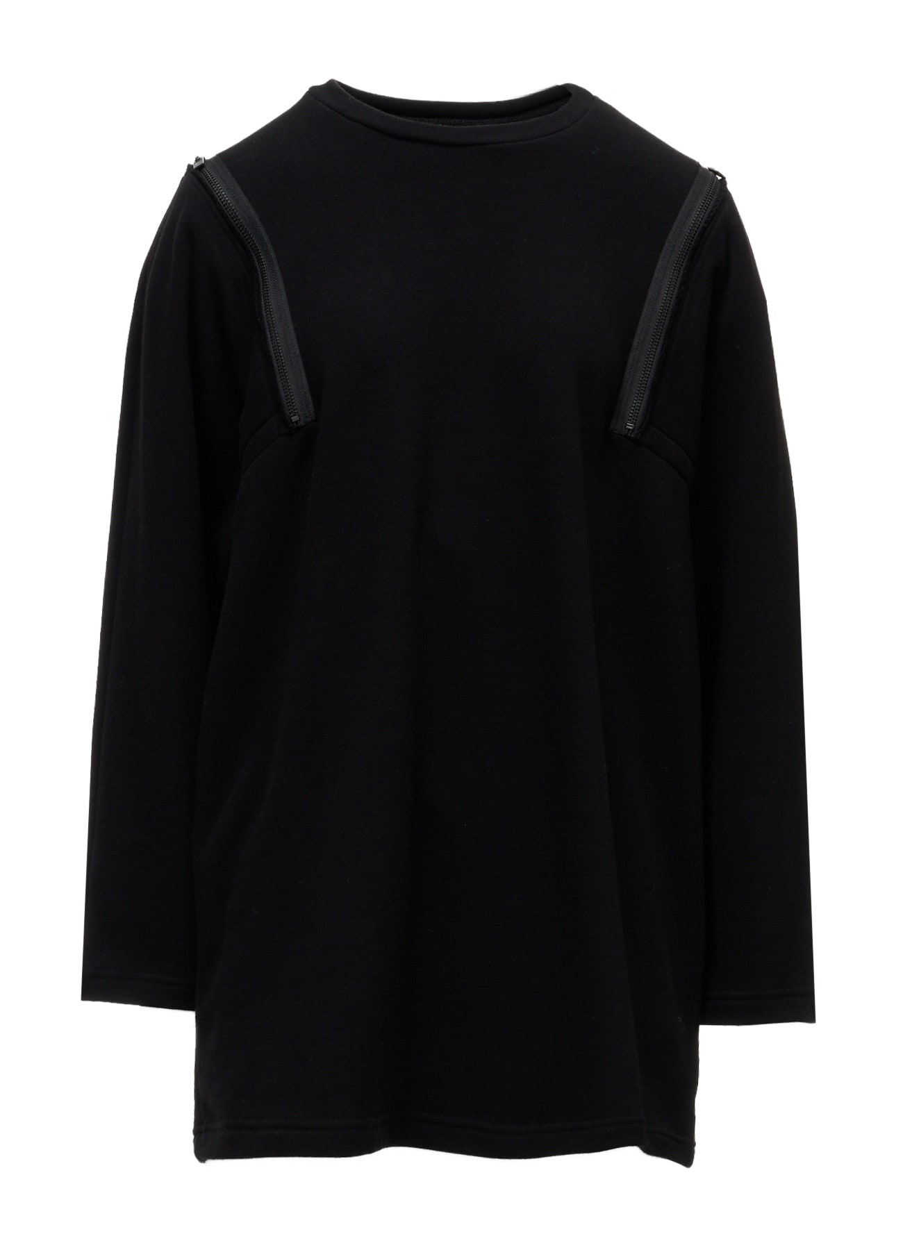 FRENCH TERRY SHOULDER ZIP PULLOVER